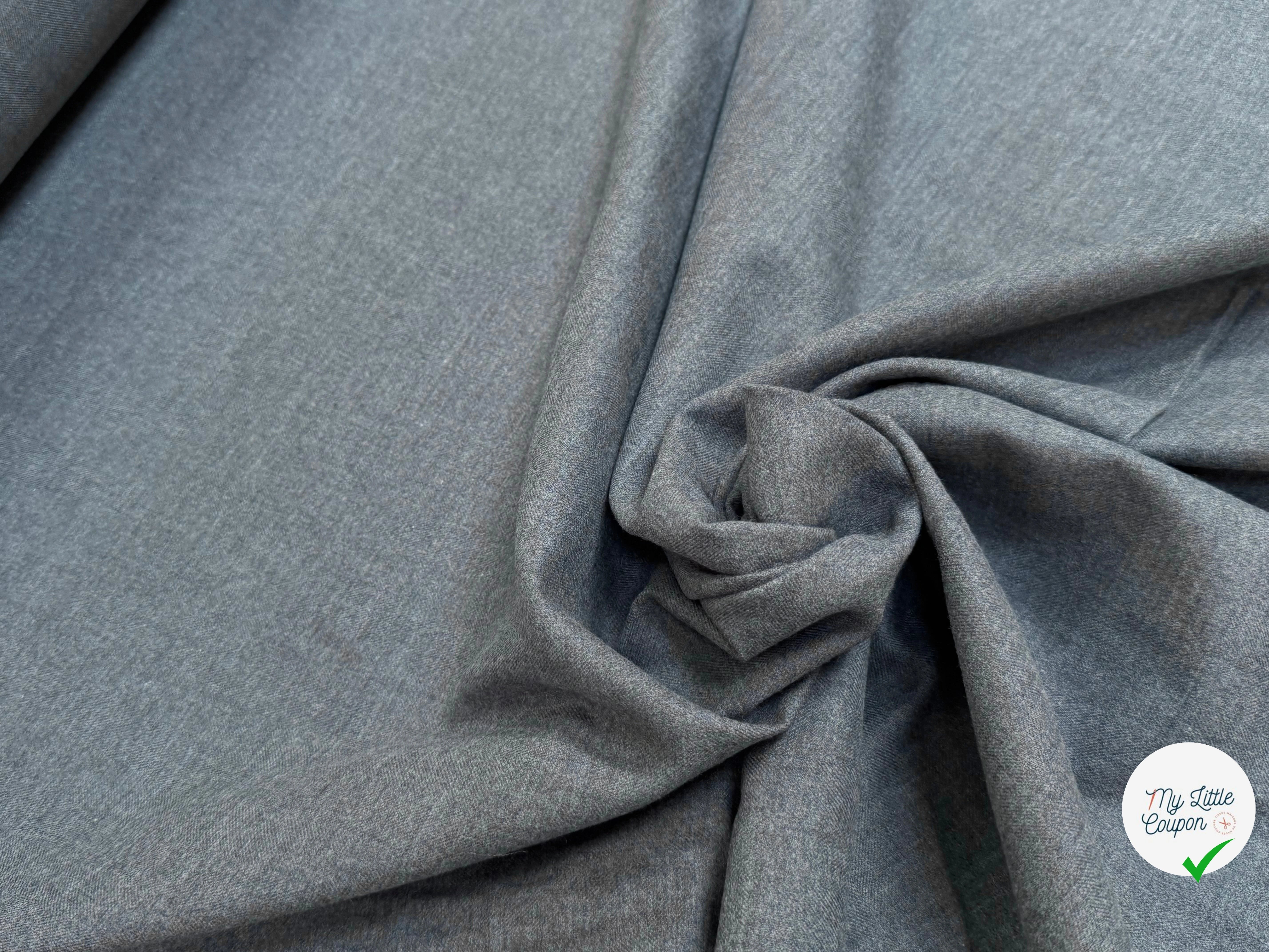 DRAPERIE DE LAINE STRETCH GRIS TOMBÉ CHIC - My Little Coupon
