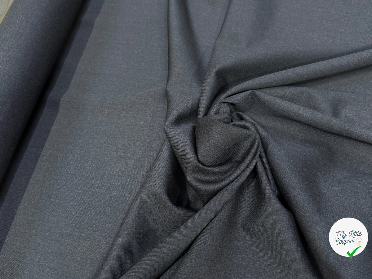 DRAPERIE DE LAINE SUPER 100'S GRIS ANTHRACITE TRÈS ÉLÉGANT - My Little Coupon