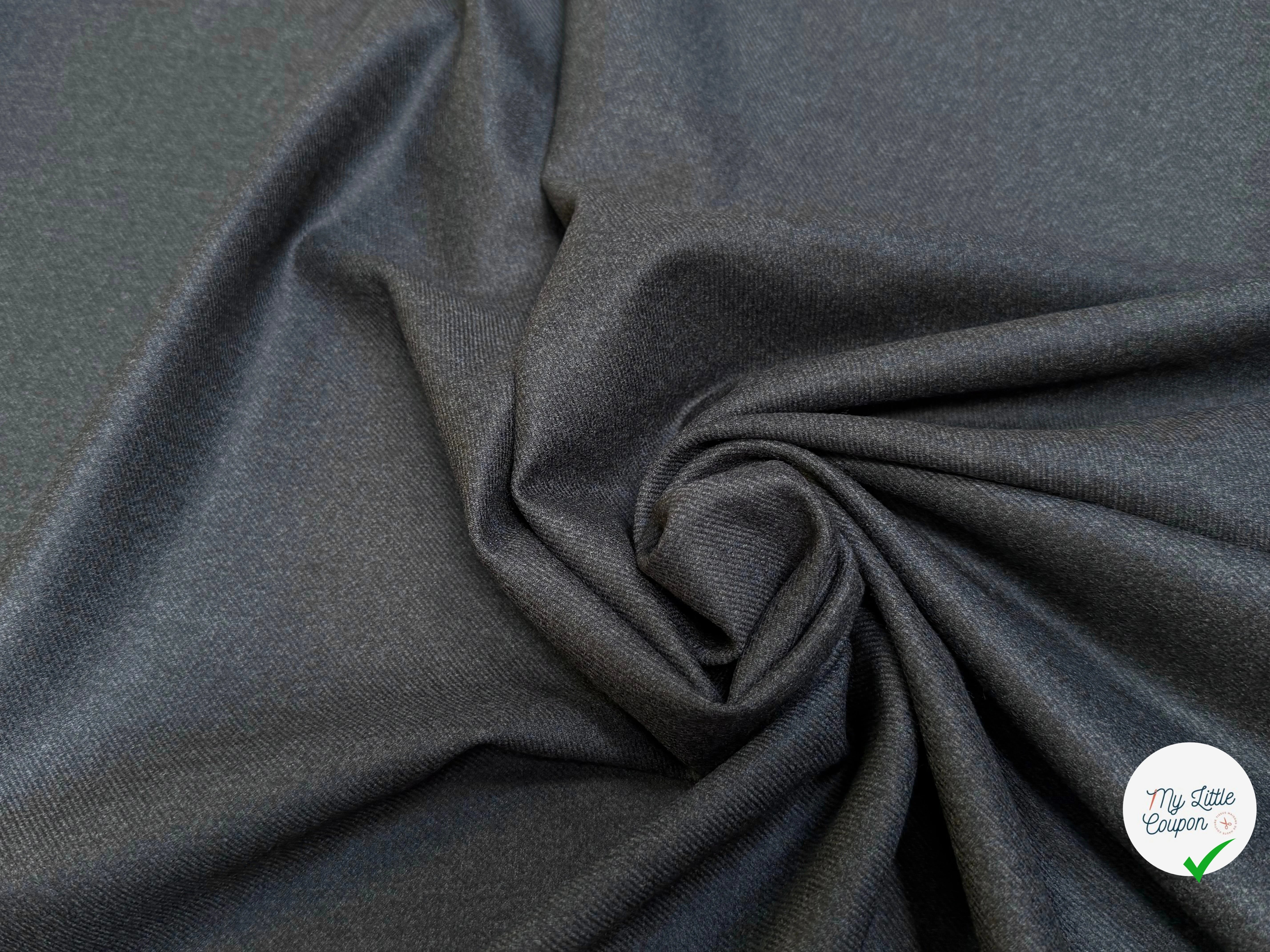 DRAPERIE DE LAINE SUPERBE TENUE STRETCH GRIS - My Little Coupon