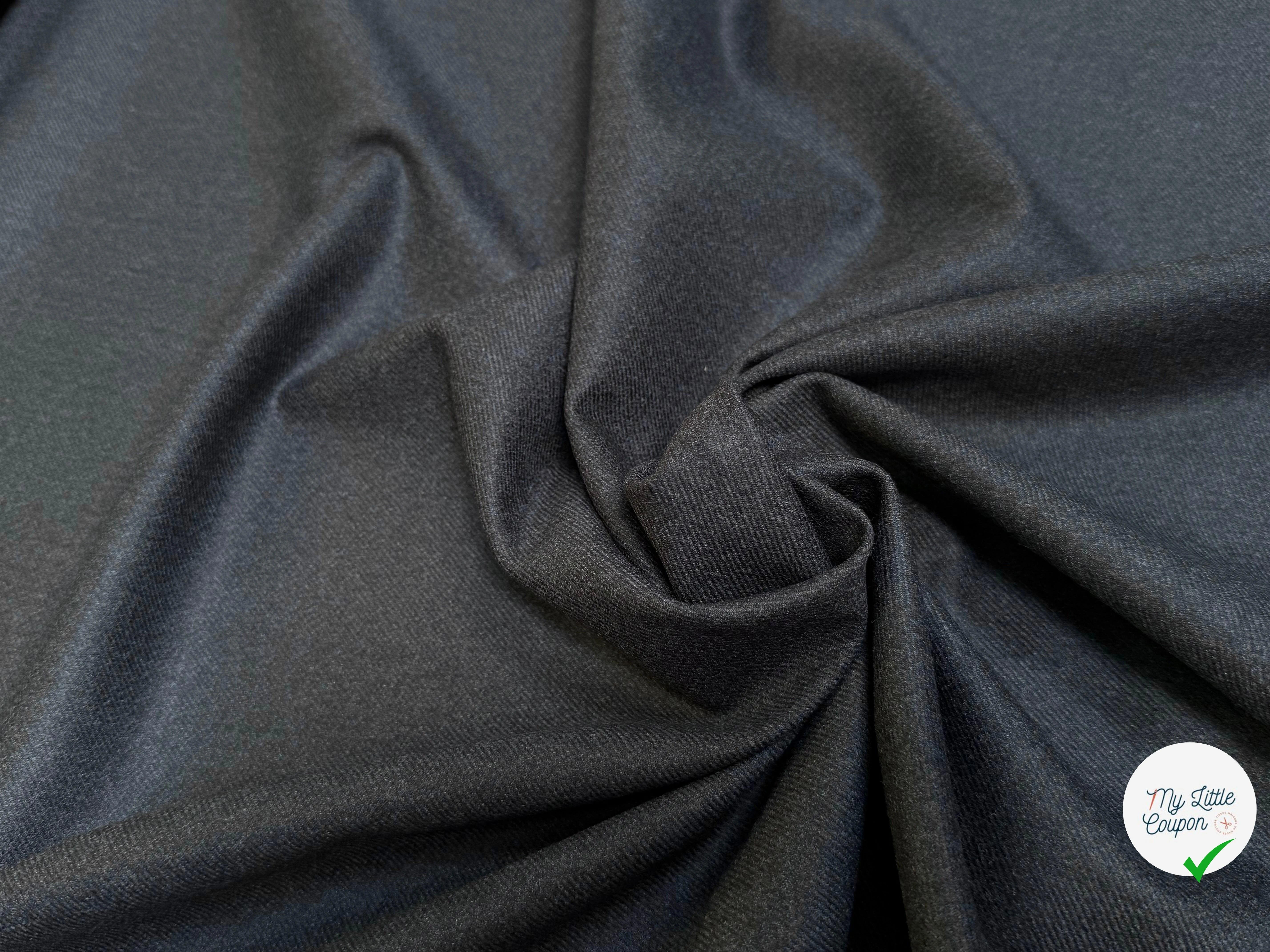 DRAPERIE DE LAINE SUPERBE TENUE STRETCH GRIS - My Little Coupon