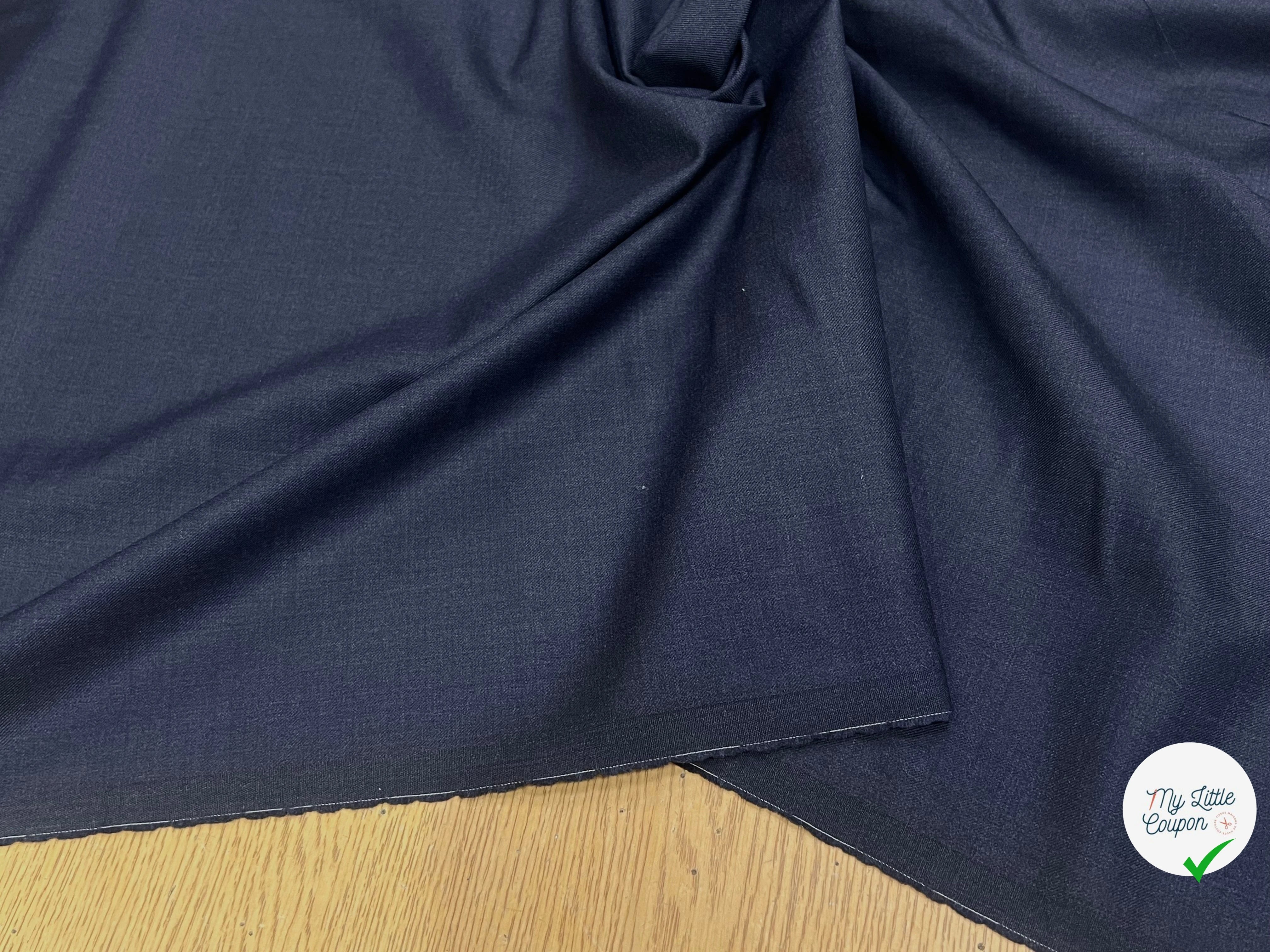 DRAPERIE DE LAINE TENUE ÉLÉGANTE BLEU GRIS TRÈS BEAU TOUCHER - My Little Coupon