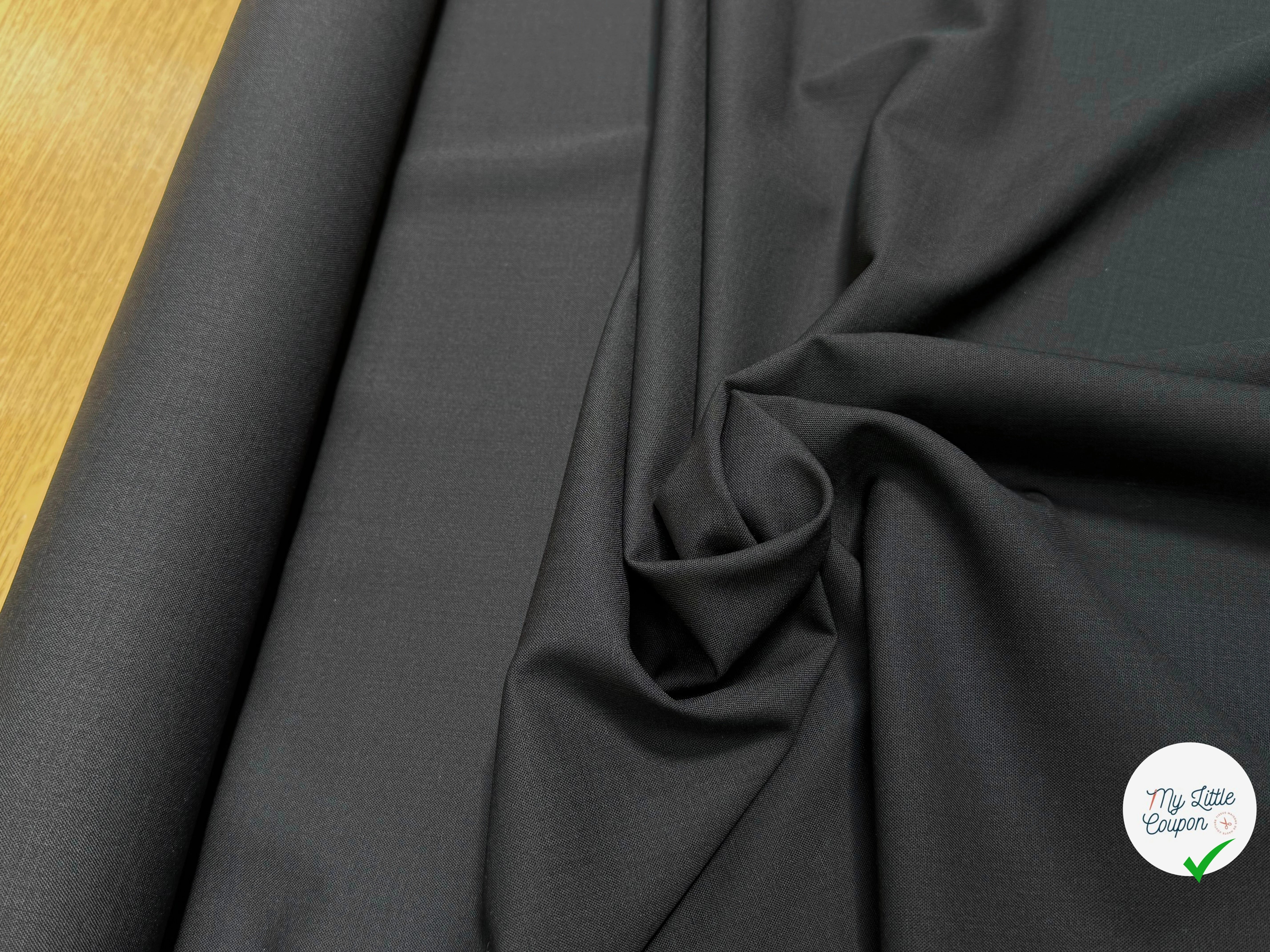 DRAPERIE DE LAINE ULTRA BELLE UNI NOIR - My Little Coupon