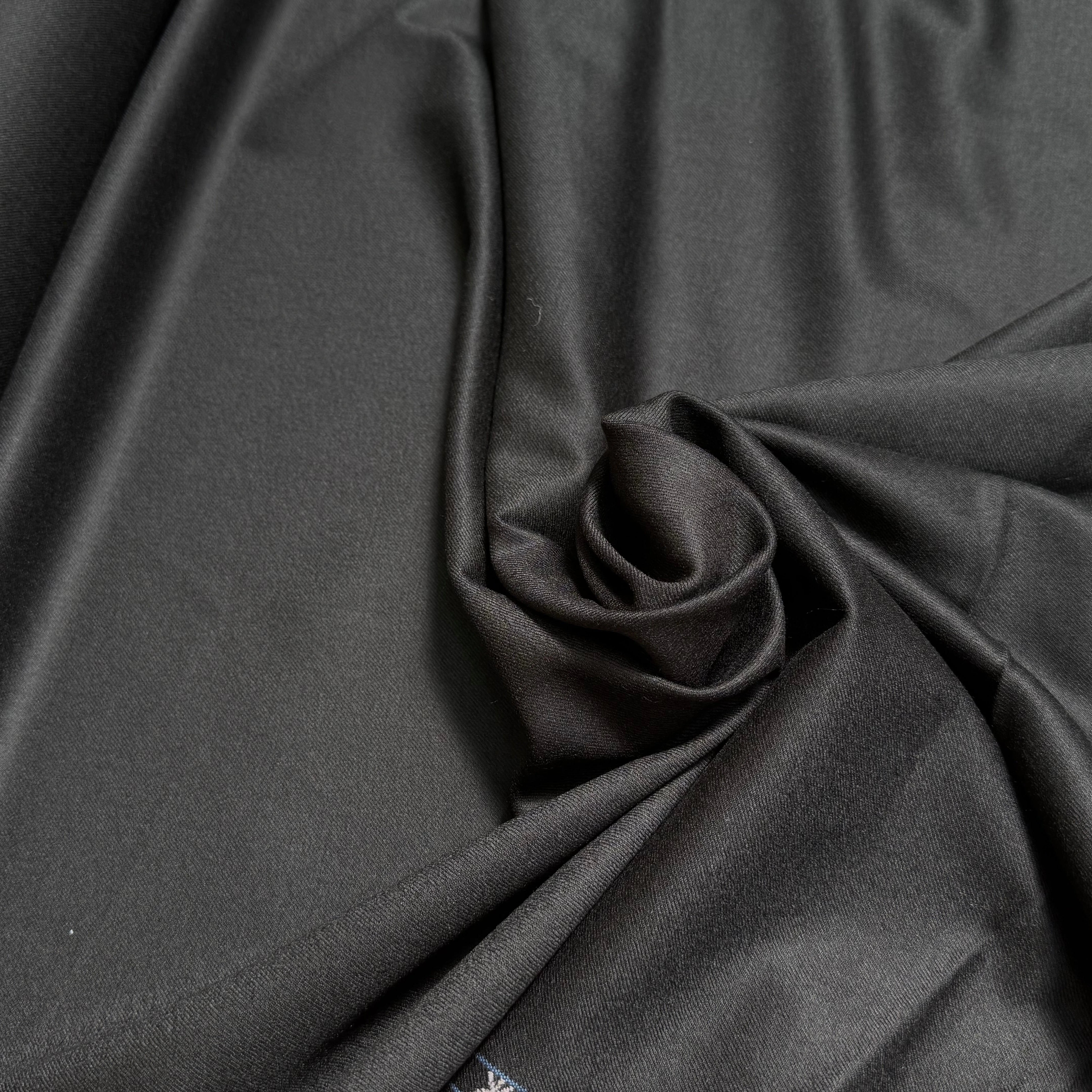 DRAPERIE FLANELLE DE LAINE SUBLIME NOIR - My Little Coupon