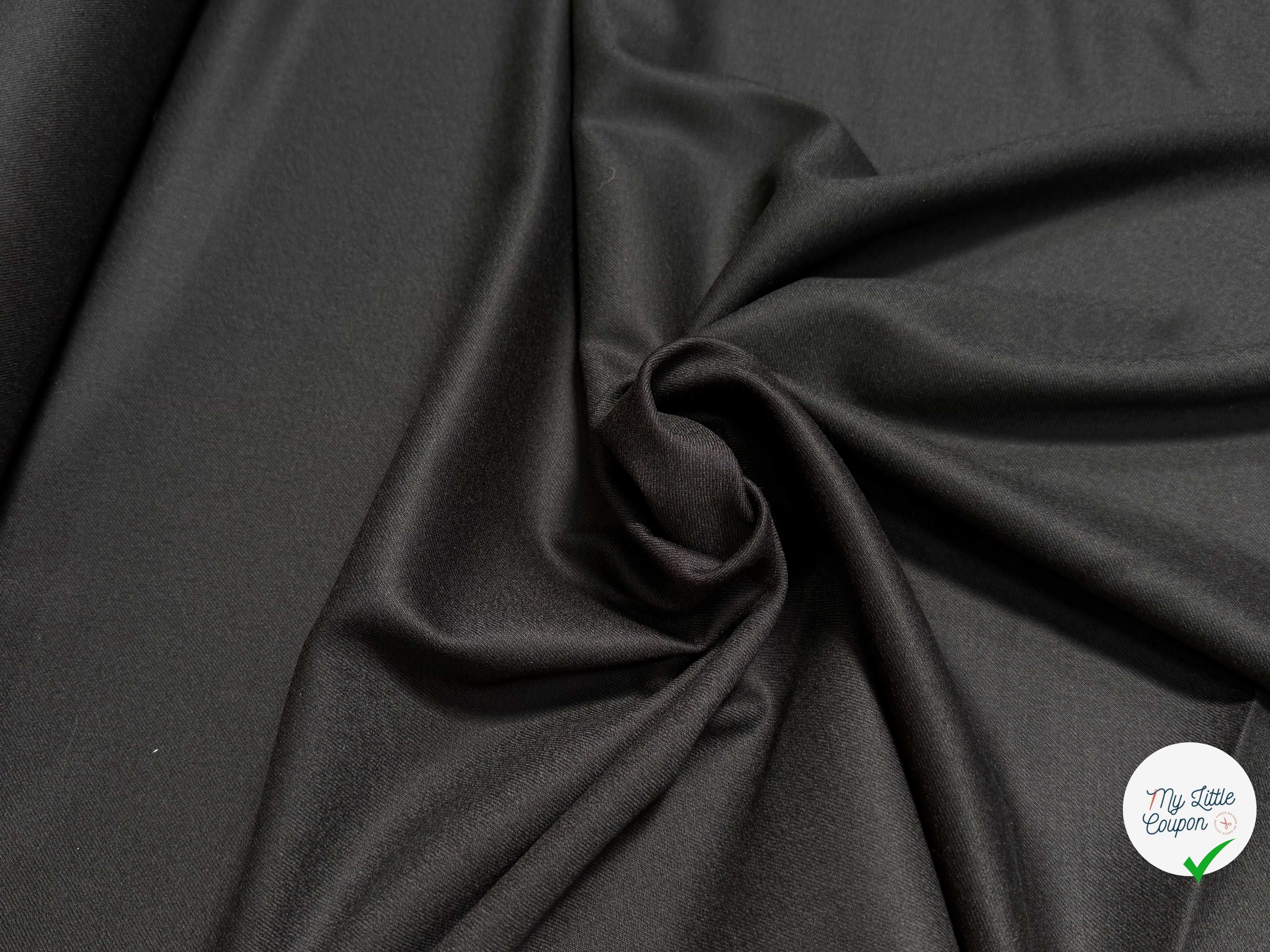 DRAPERIE FLANELLE DE LAINE SUBLIME NOIR - My Little Coupon