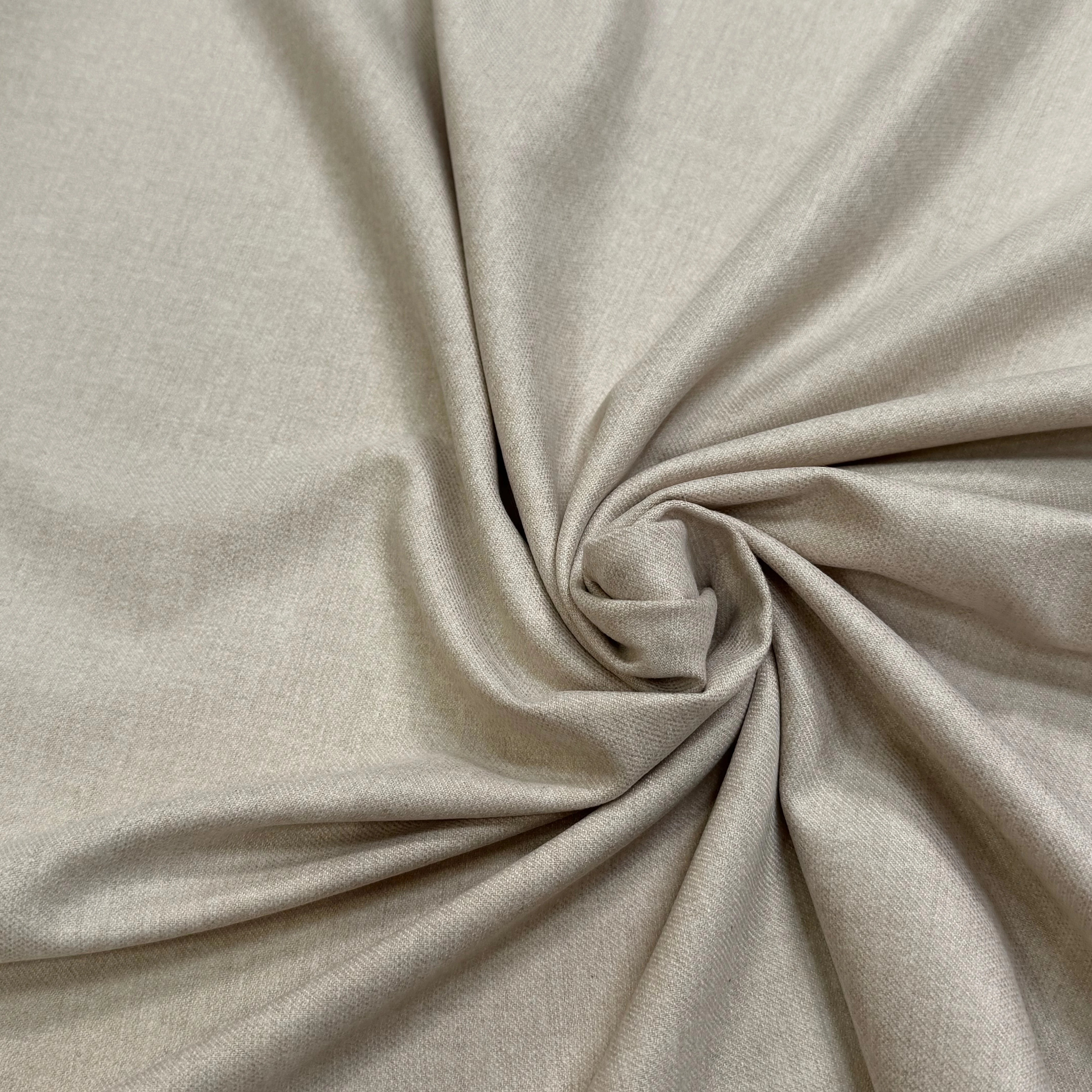 DRAPERIE FLANELLE DOUCE POLYLAINE ET 33% VISCOSE BEIGE - My Little Coupon