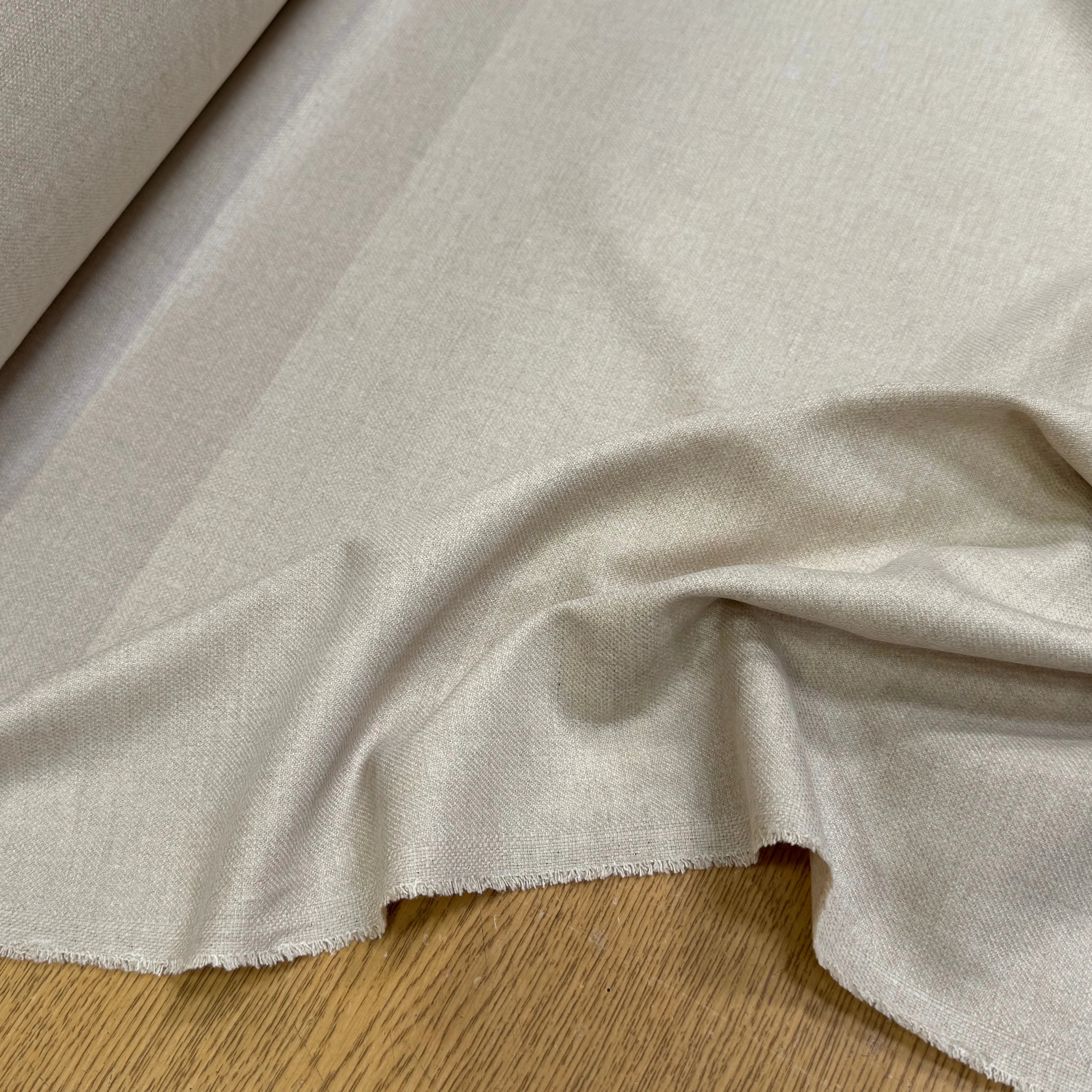 DRAPERIE FLANELLE DOUCE POLYLAINE ET 33% VISCOSE BEIGE - My Little Coupon