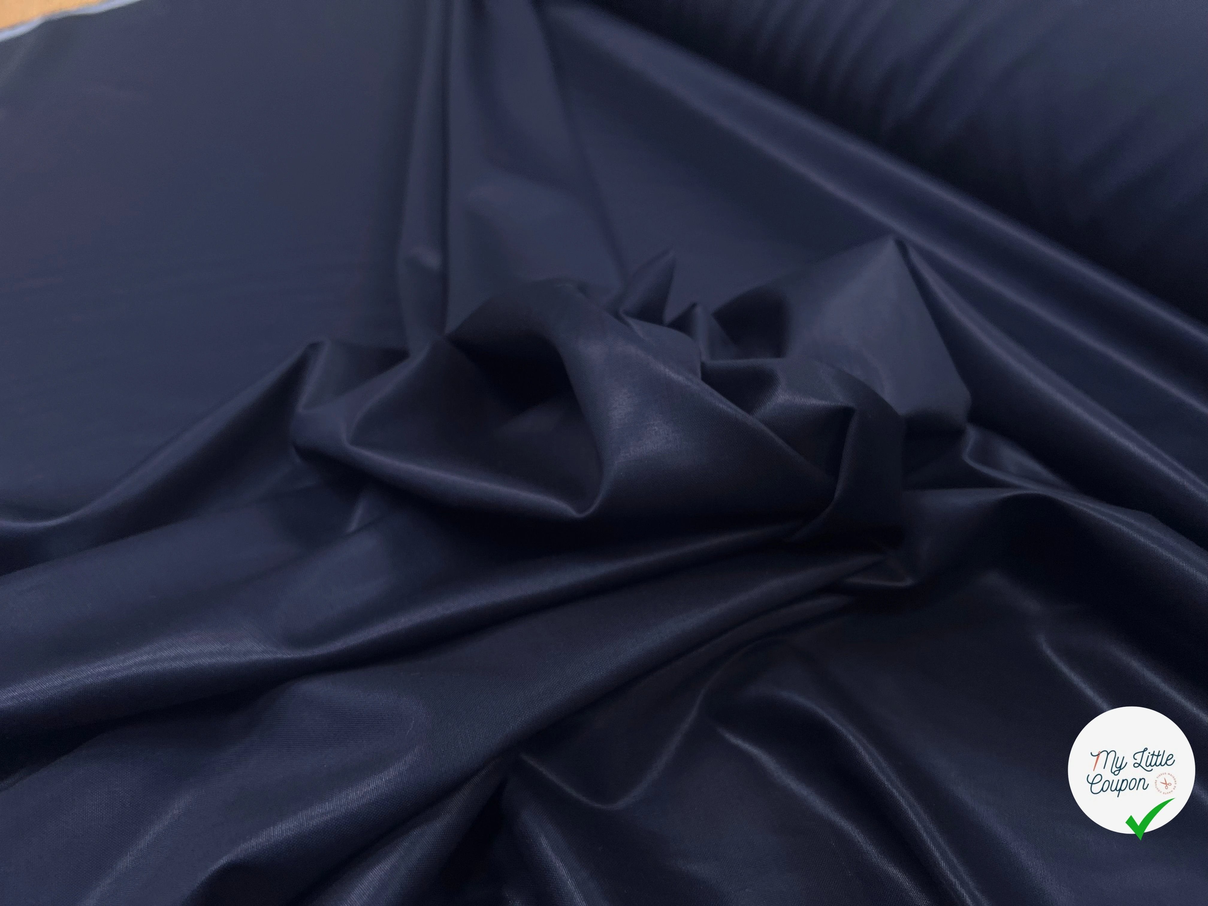 DRAPERIE ITALIENNE 100% LAINE MARINE 643 LUISANTE - My Little Coupon