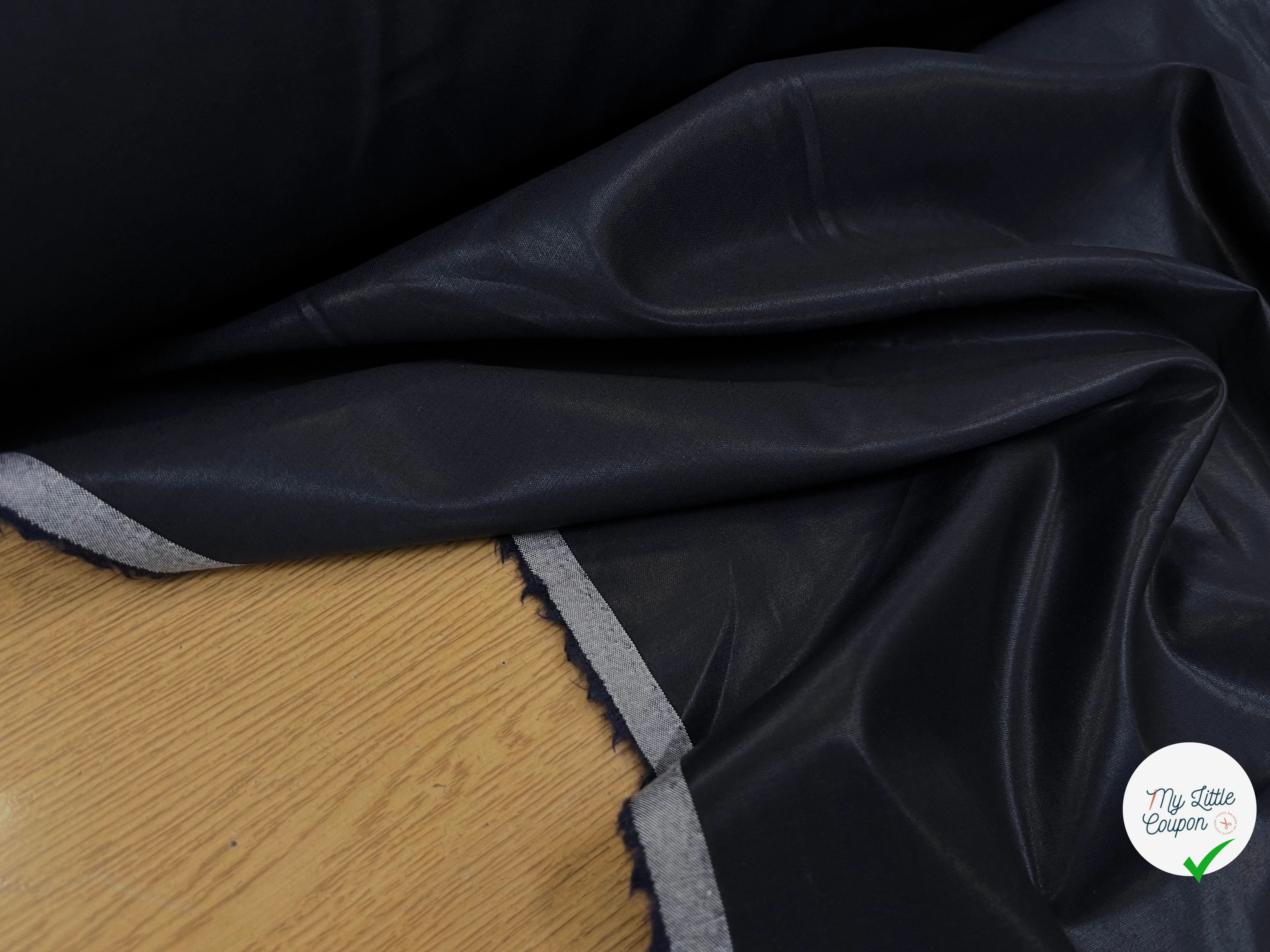 DRAPERIE ITALIENNE 100% LAINE NOIR ANTHRACITE 694 - My Little Coupon