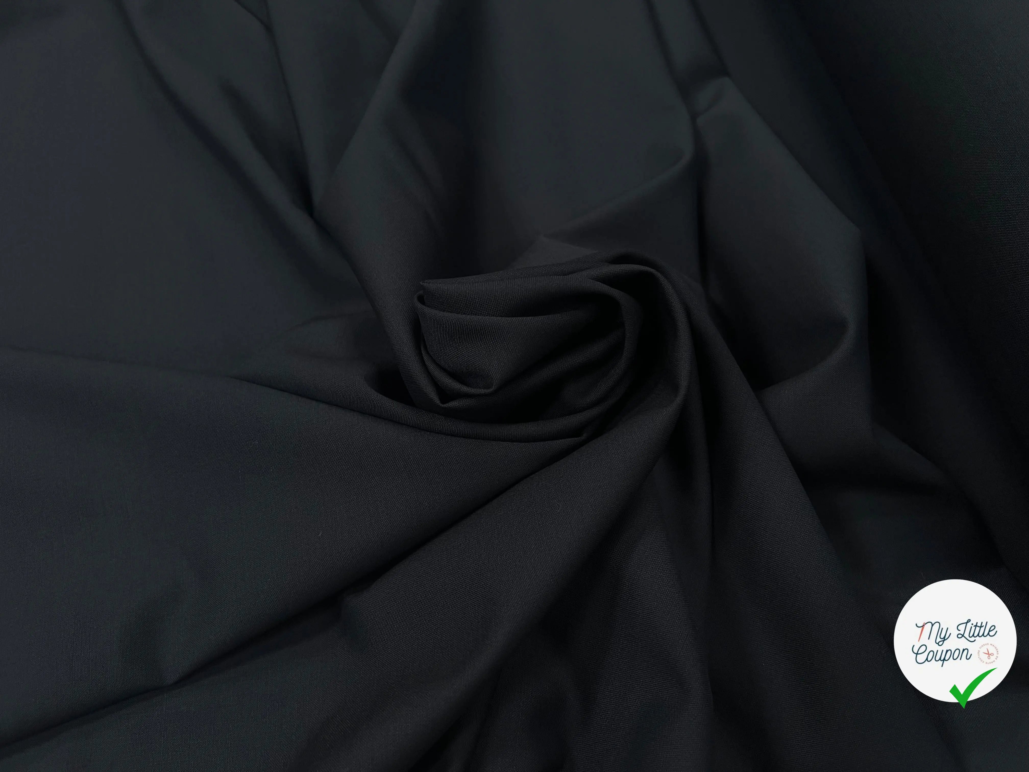 DRAPERIE LAINE ANTHRACITE NOIR - My Little Coupon