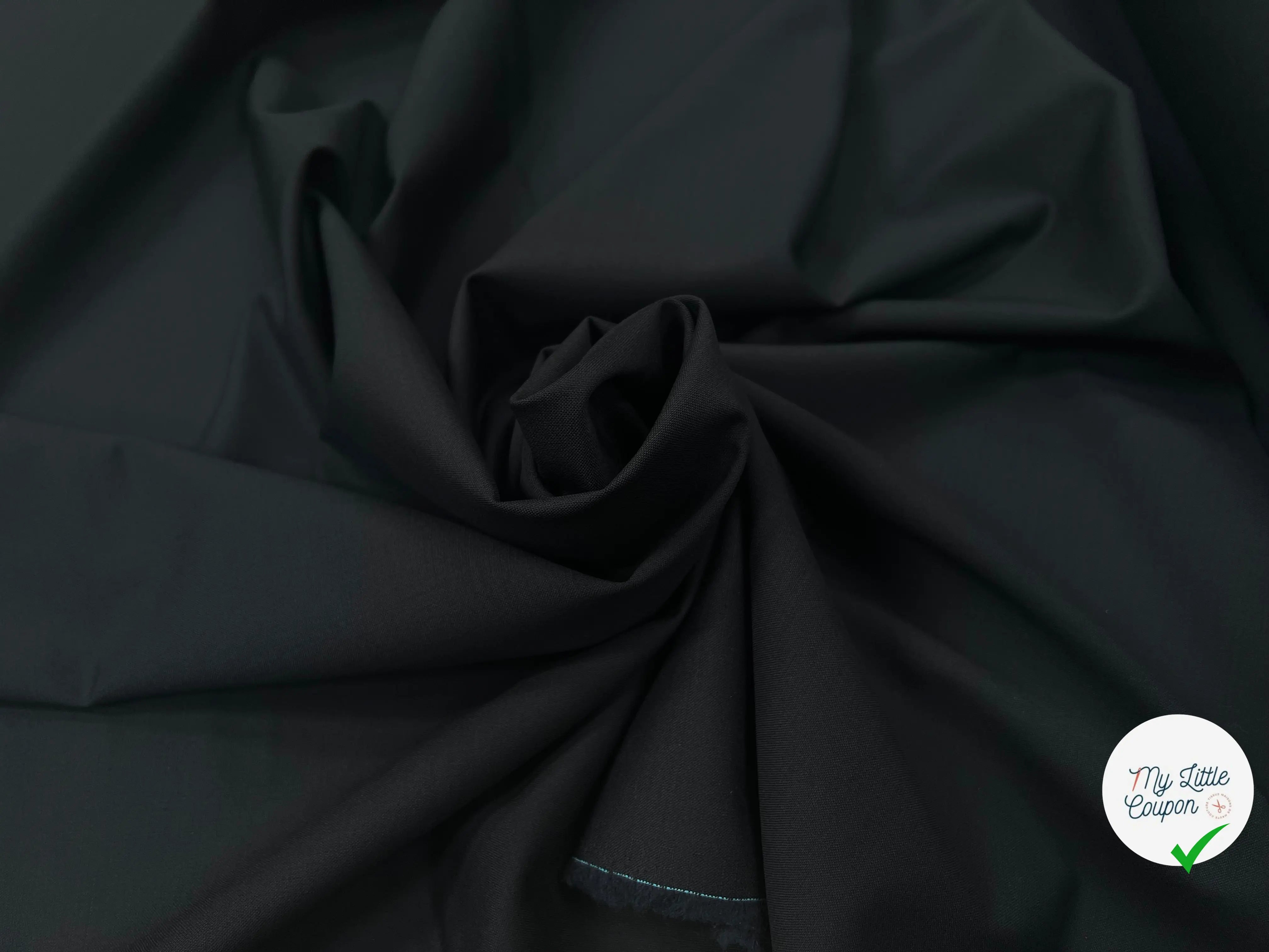 DRAPERIE LAINE ANTHRACITE NOIR - My Little Coupon