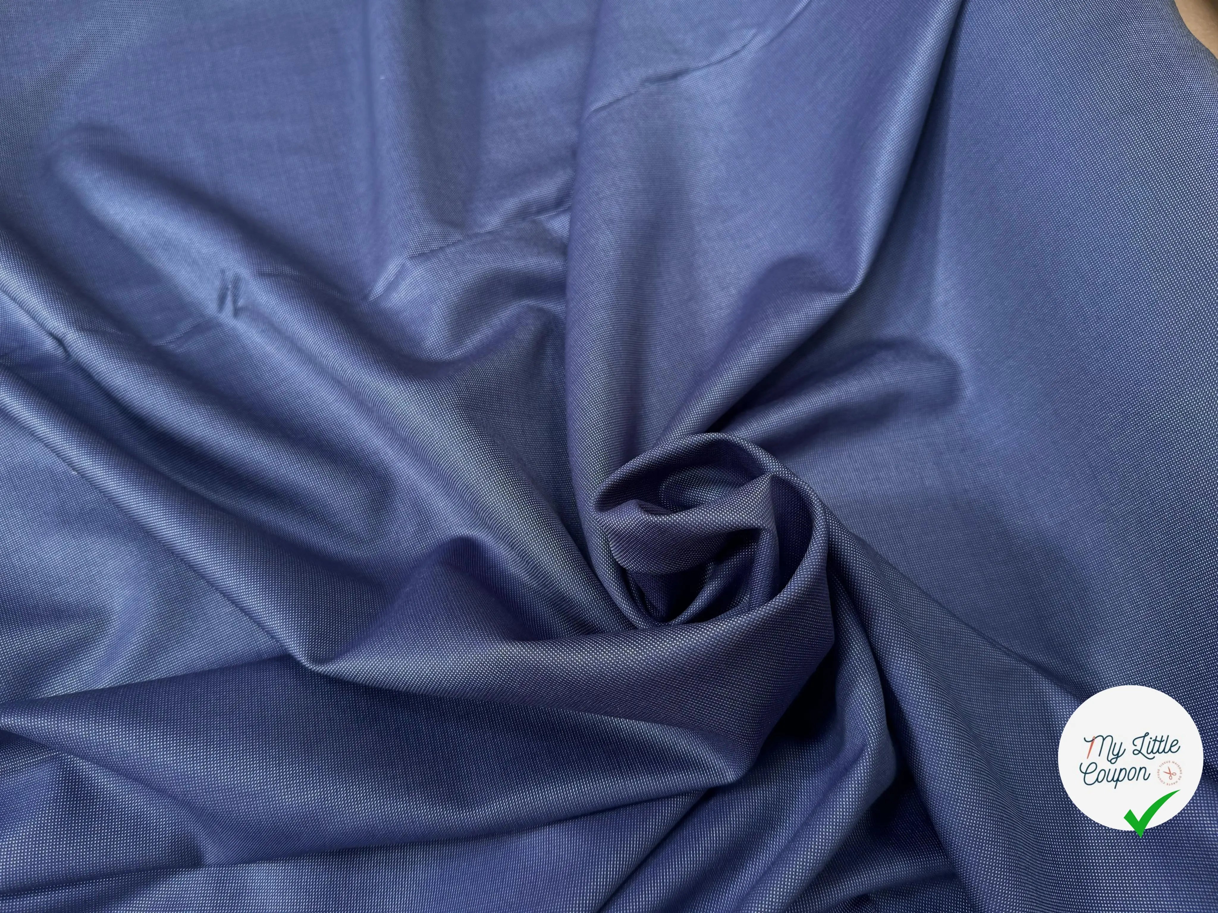 DRAPERIE LAINE CAVIAR BLEU POINTILLÉS CHIC - My Little Coupon