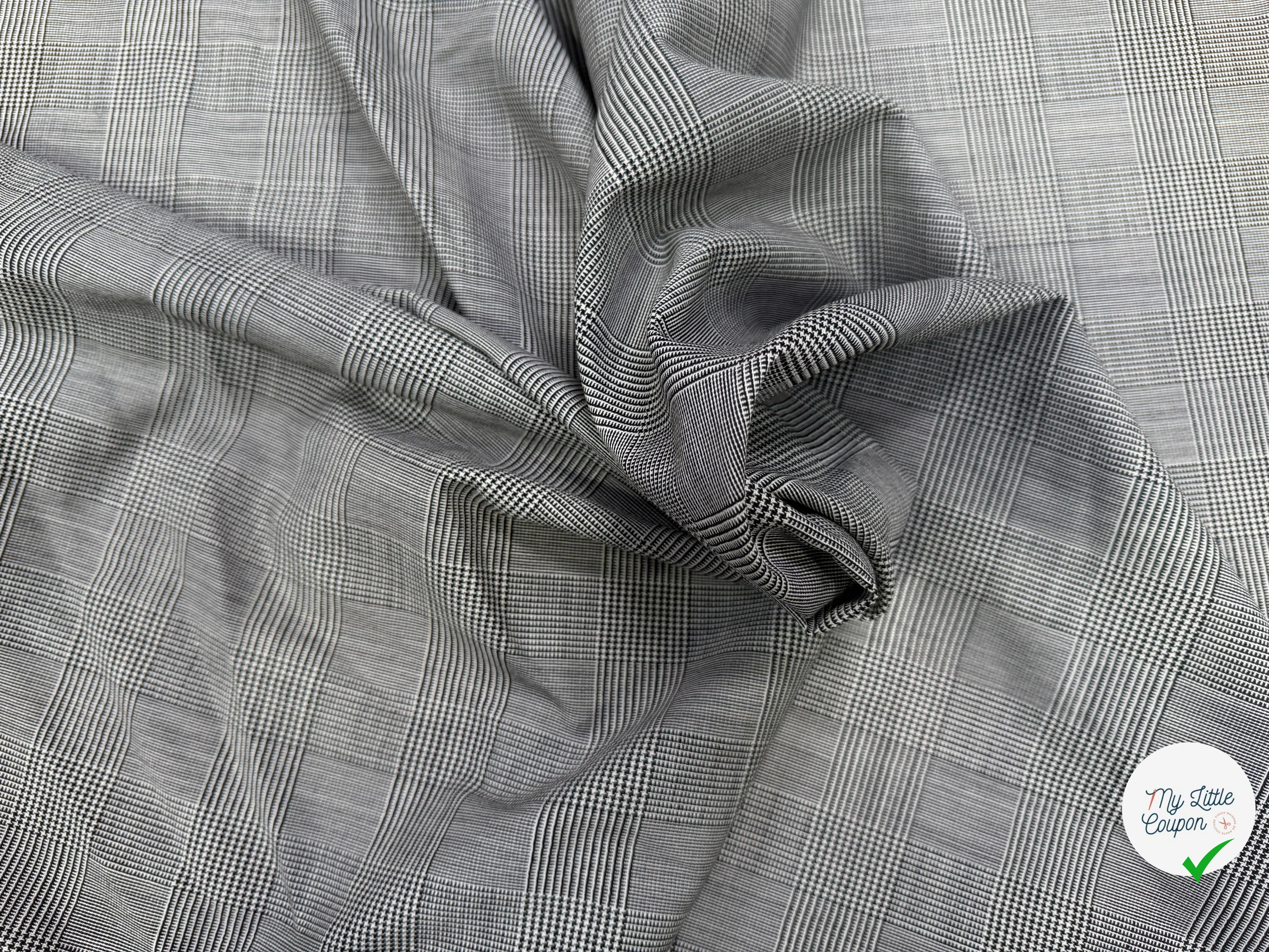 DRAPERIE LAINE MI SAISON CHIC PRINCE DE GALLES STRETCH - My Little Coupon