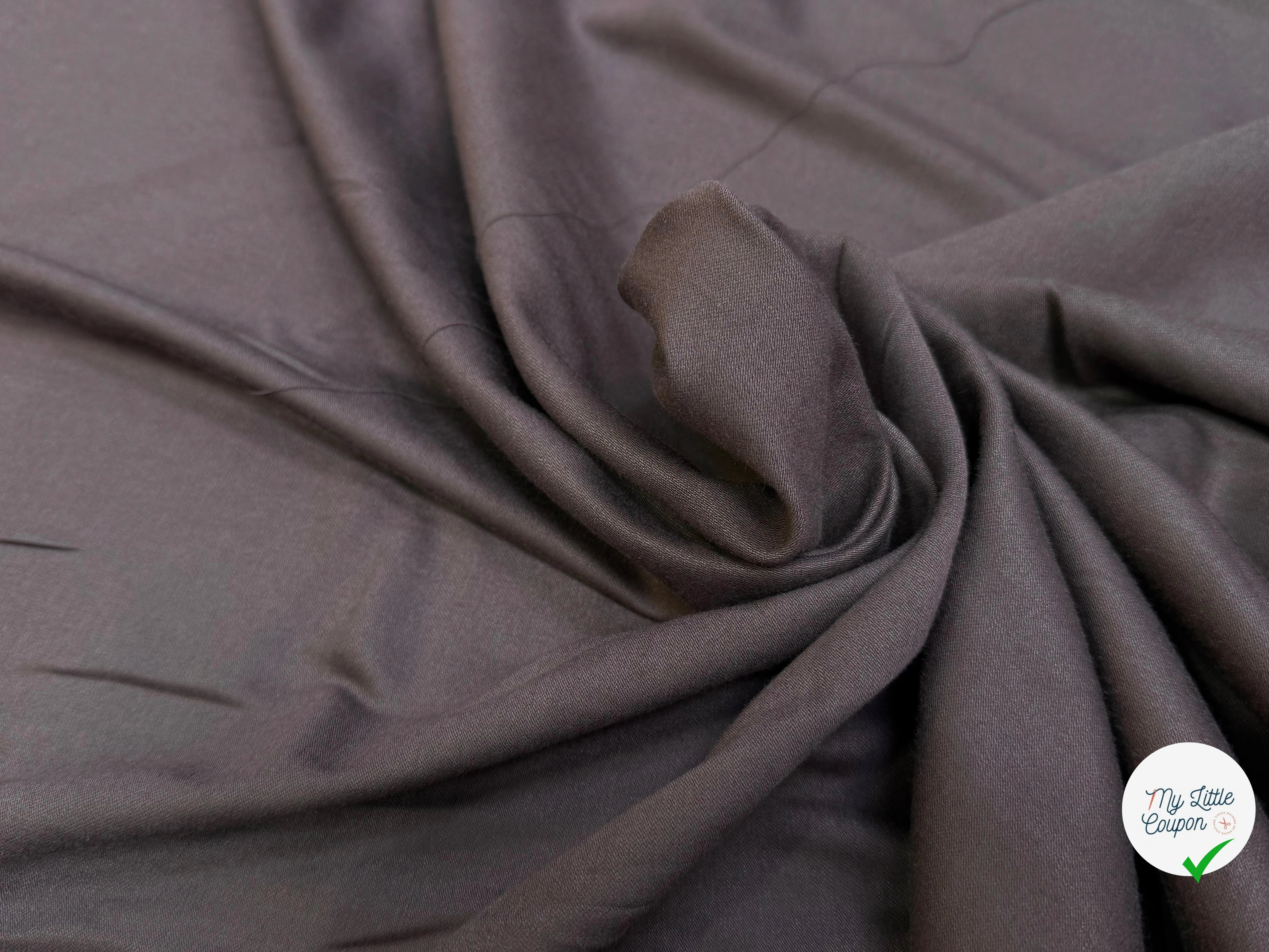 DRAPERIE LAINE VISCOSE ULTRA STRETCH MARRON CUIVRÉ SOFT TOUCHER - My Little Coupon