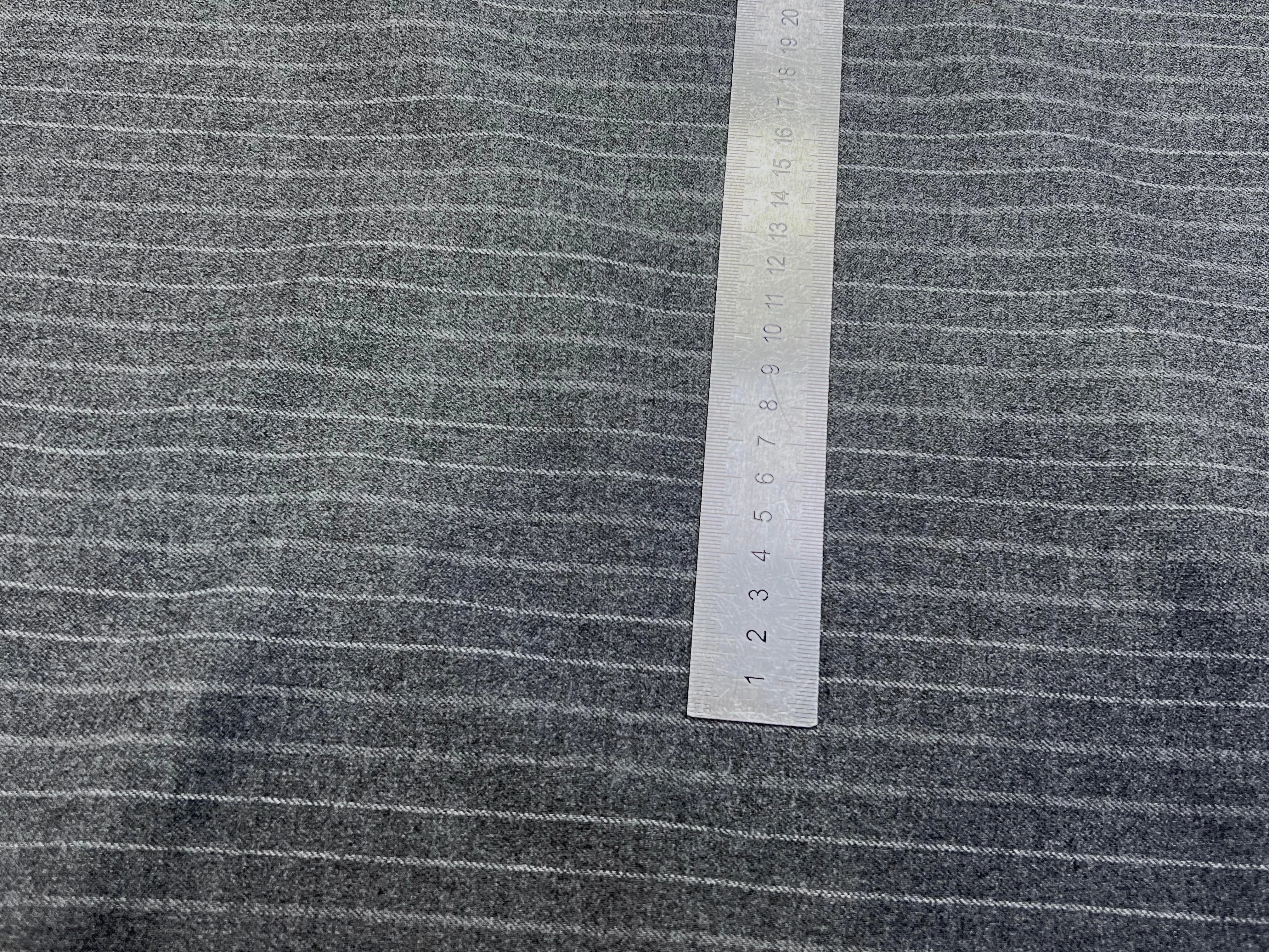 DRAPERIE LOURDE POLYVISCOSE RAYURES BLANCHES EFFET DUVTEUX - My Little Coupon