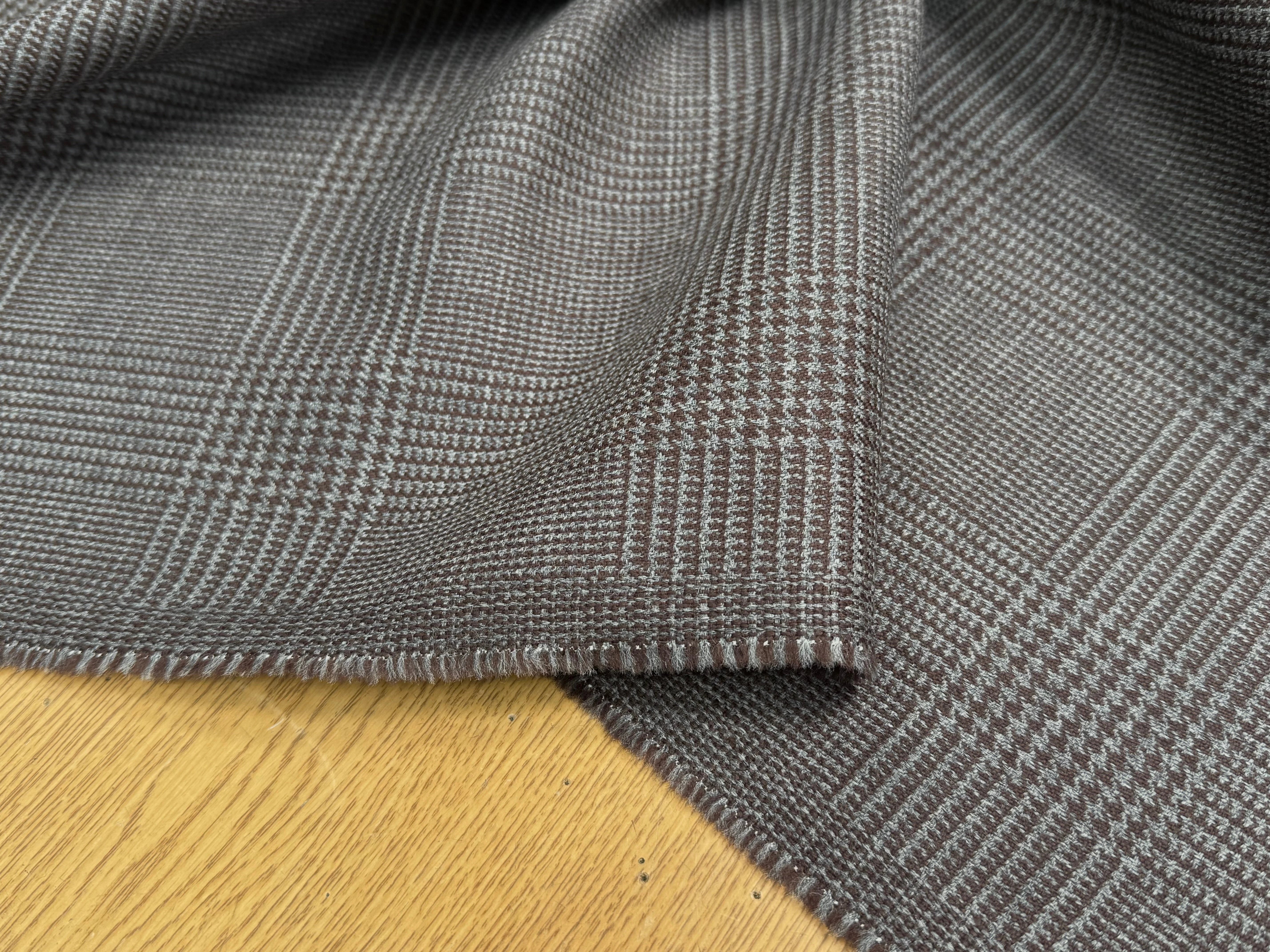 DRAPERIE MINI PIED DE COQ MARRON GRIS - My Little Coupon