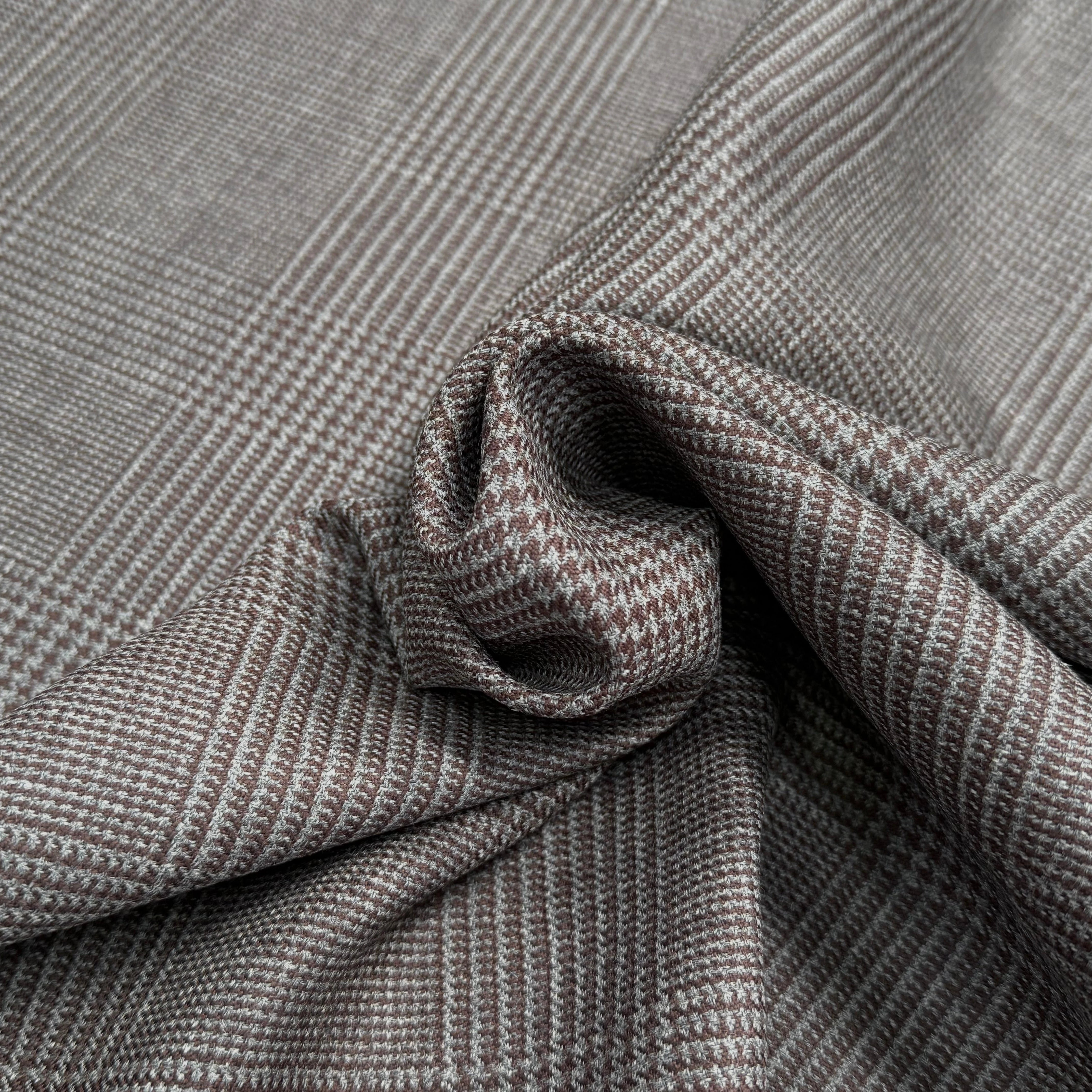 DRAPERIE MINI PIED DE COQ MARRON GRIS - My Little Coupon
