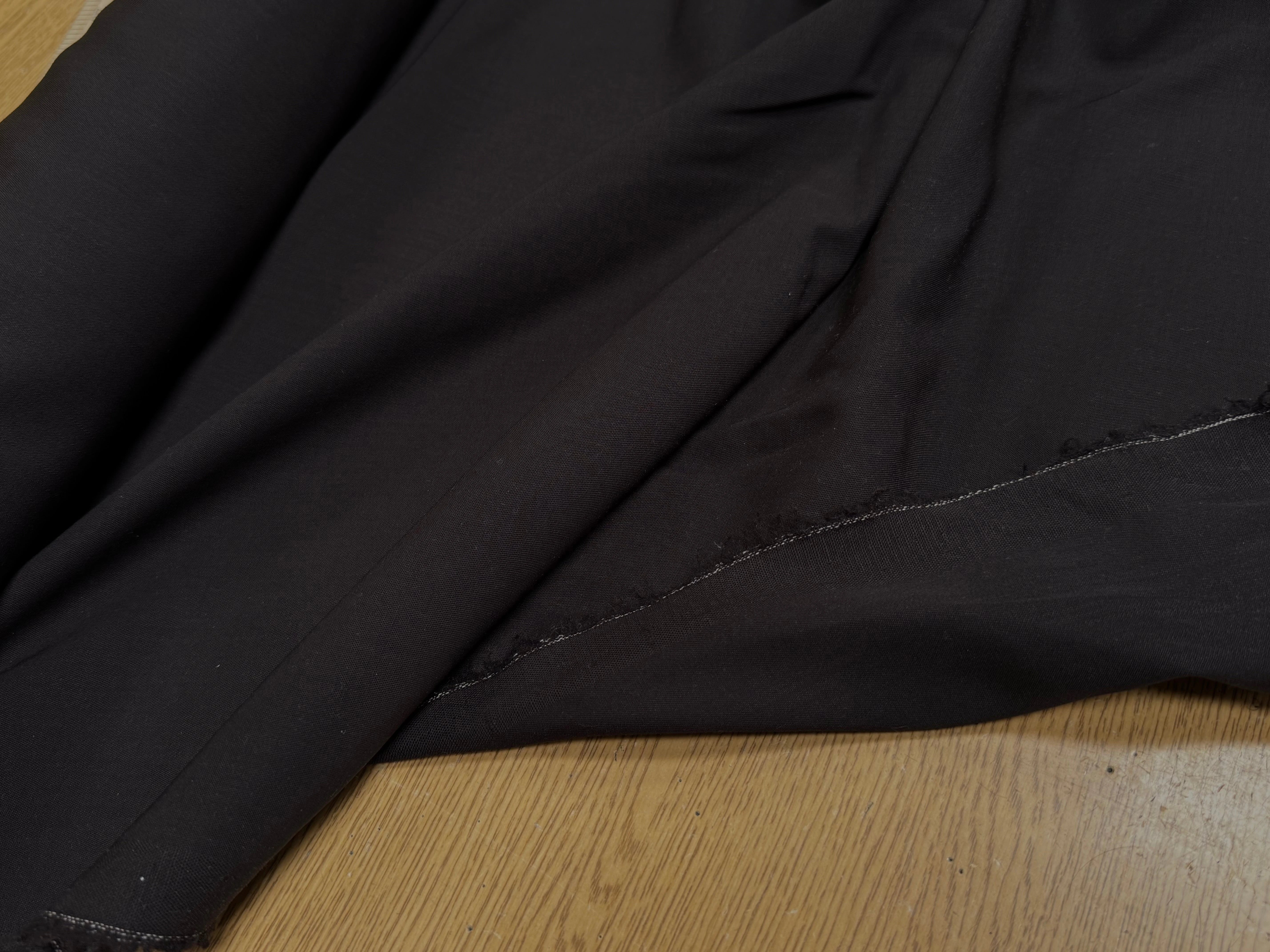 DRAPERIE POLYLAINE MARRON NOISETTE BELLE TENUE - My Little Coupon