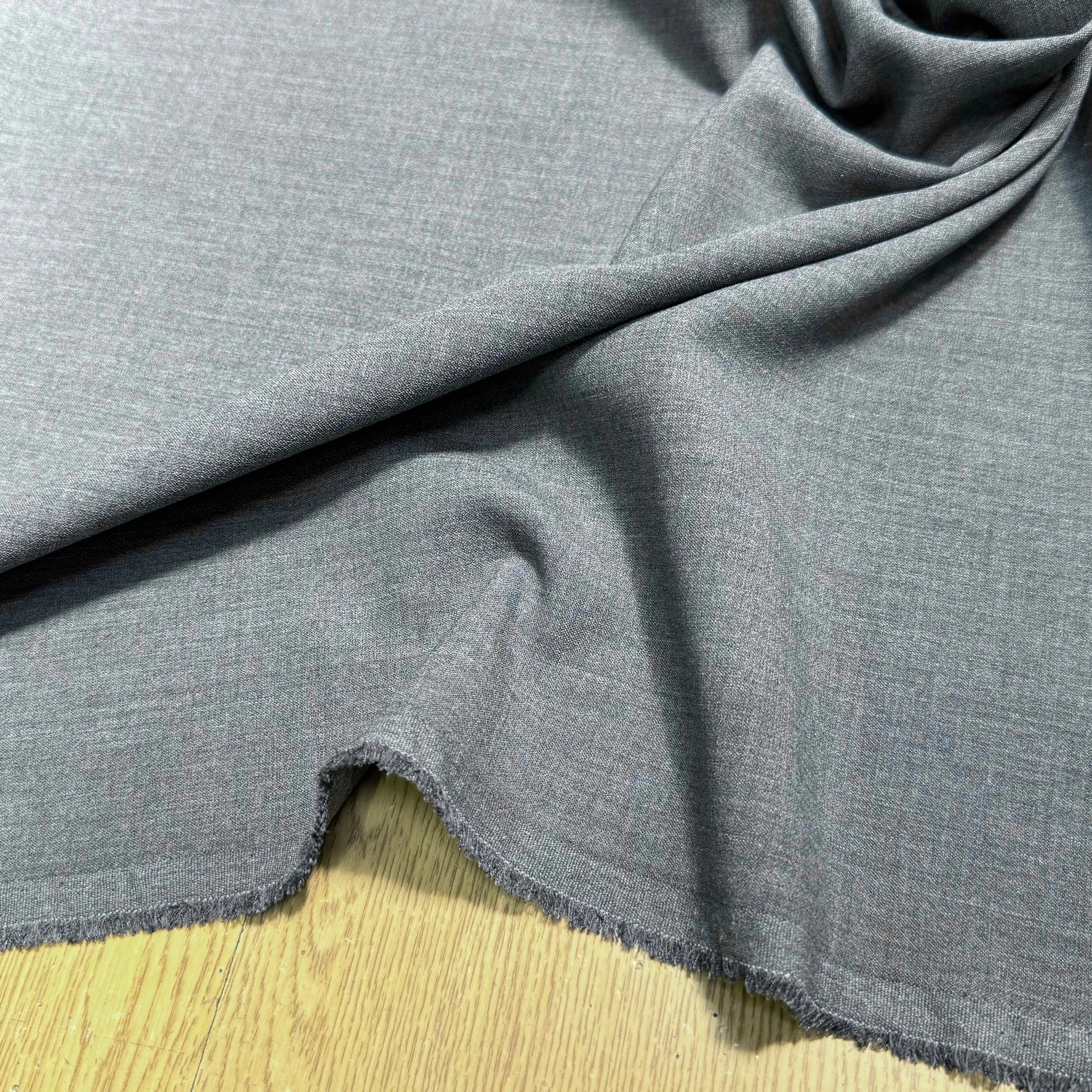 DRAPERIE POLYVISCOSE GRISE TENUE LOURDE STRETCH - My Little Coupon