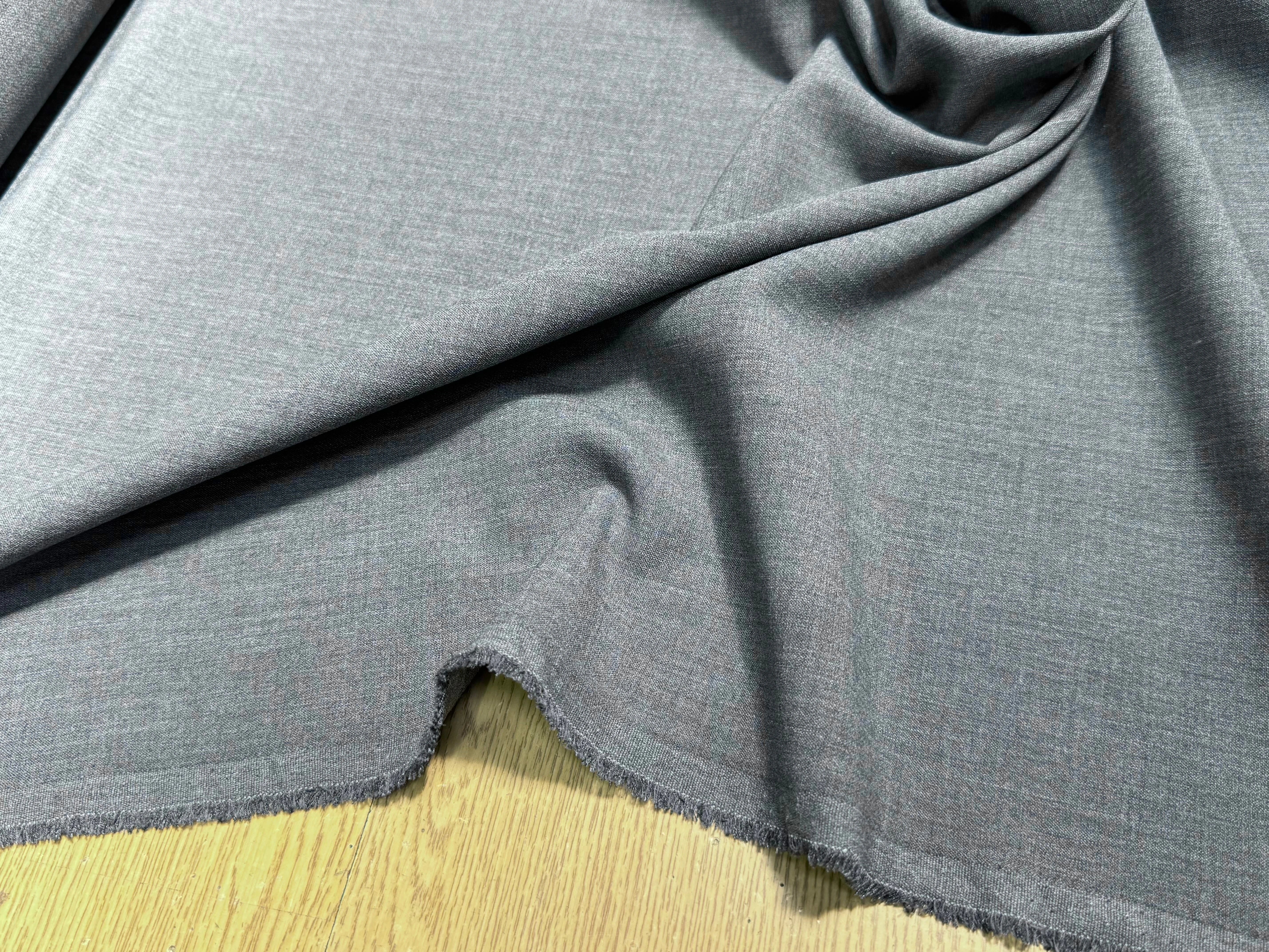 DRAPERIE POLYVISCOSE GRISE TENUE LOURDE STRETCH - My Little Coupon