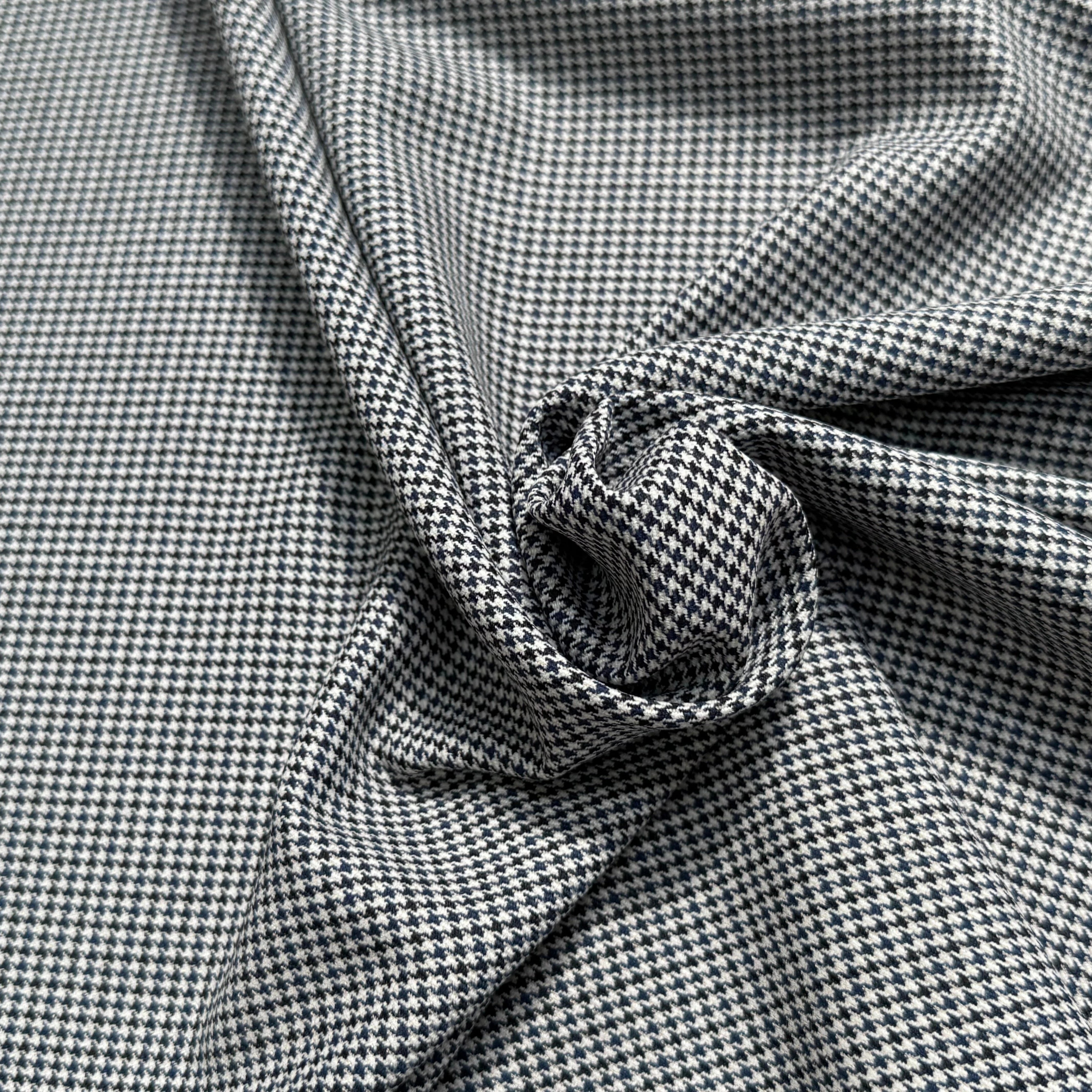 DRAPERIE POLYVISCOSE RAFFINÉE TRÈS BELLE TENUE MINI PIED DE COQ - My Little Coupon