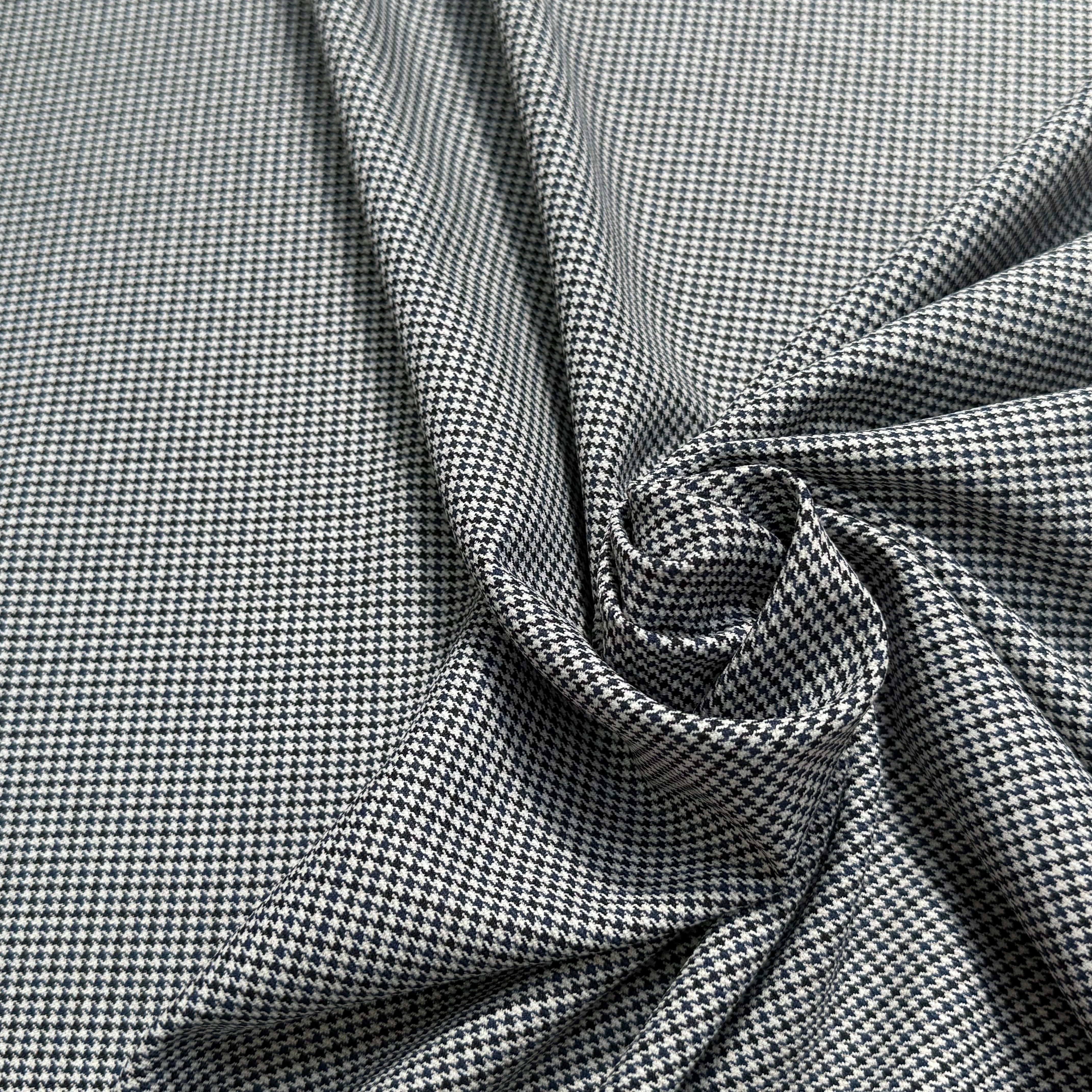 DRAPERIE POLYVISCOSE RAFFINÉE TRÈS BELLE TENUE MINI PIED DE COQ - My Little Coupon