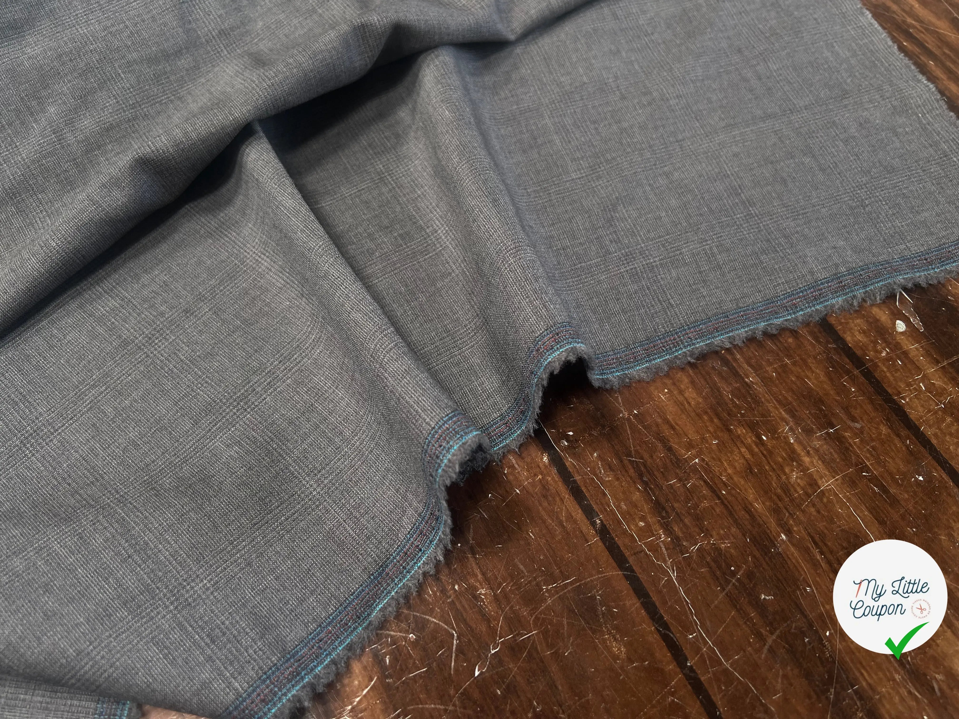 DRAPERIE PRINCE DE GALLE GRISE 100% LAINE - My Little Coupon