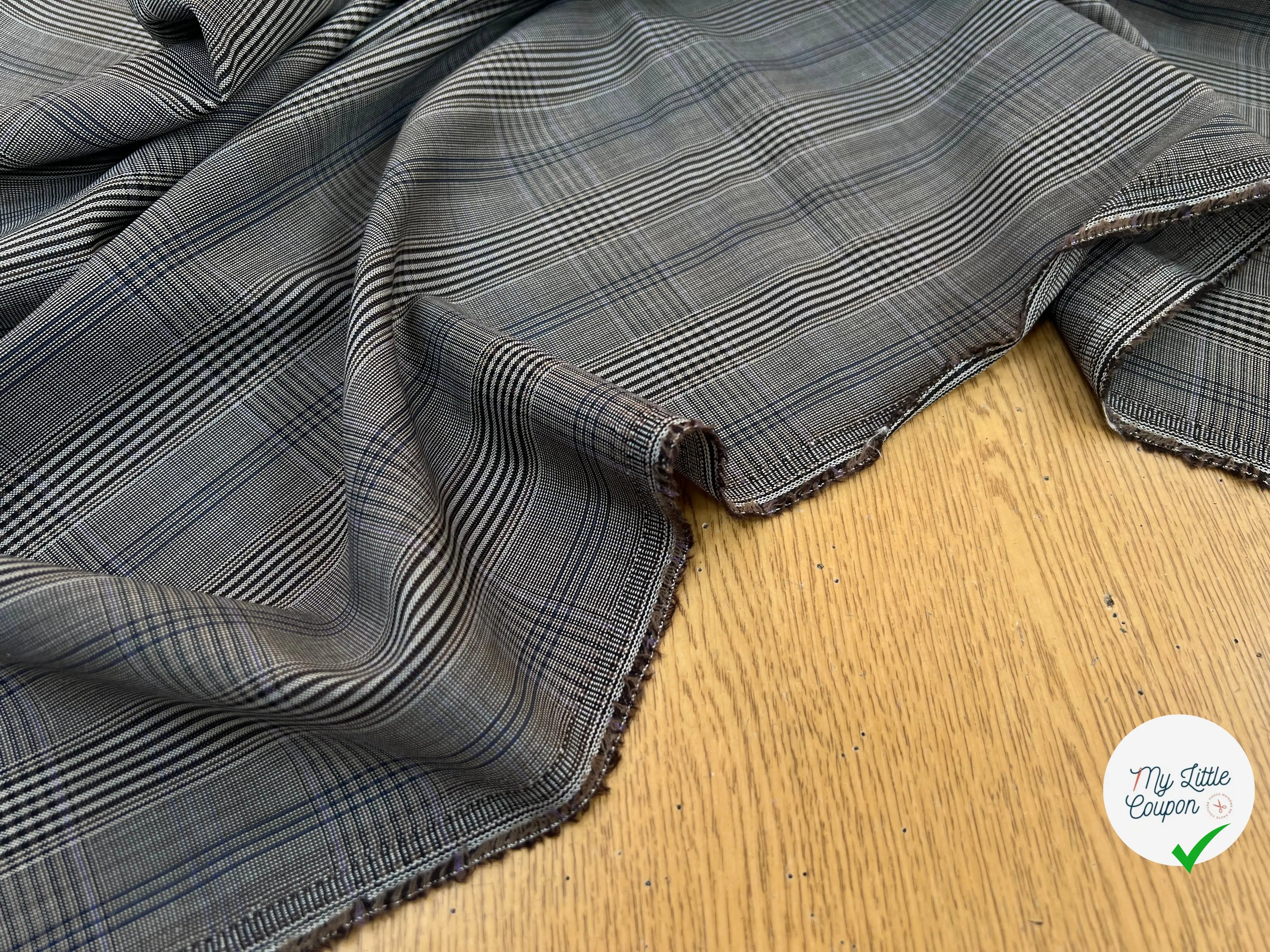 DRAPERIE PRINCE DE GALLES MARRON BEIGE - My Little Coupon