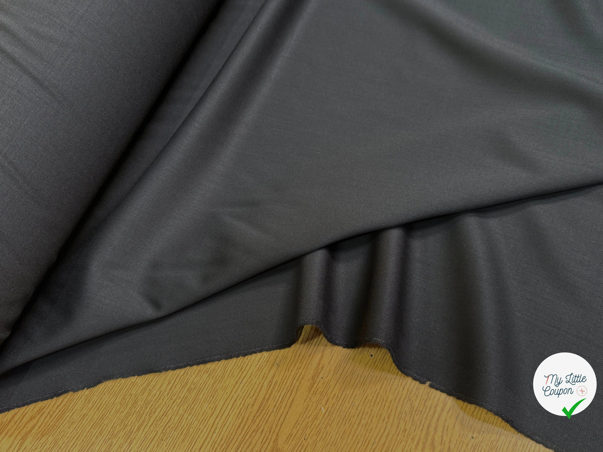 Tissu draperie pure laine sergée fluide - vue de la matière