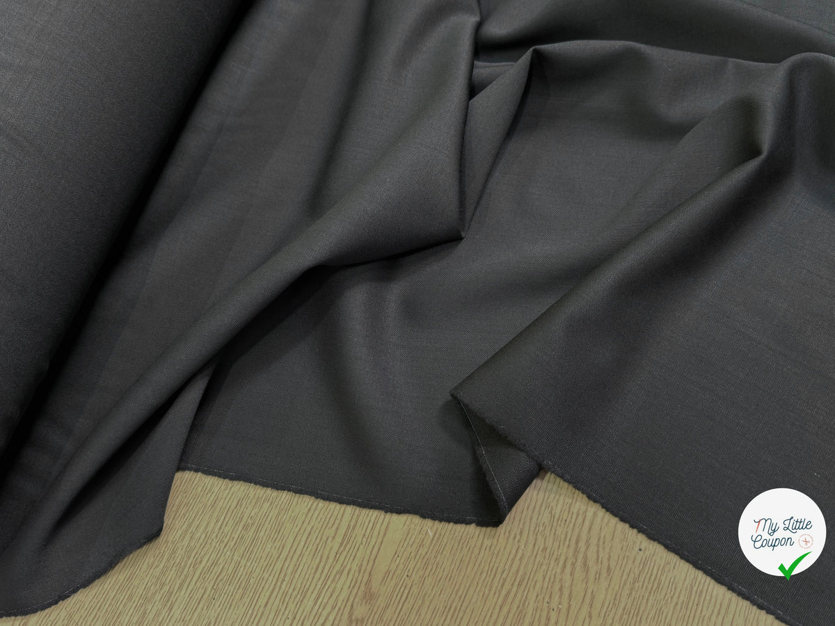 Tissu draperie pure laine sergée fluide - tombé du tissu