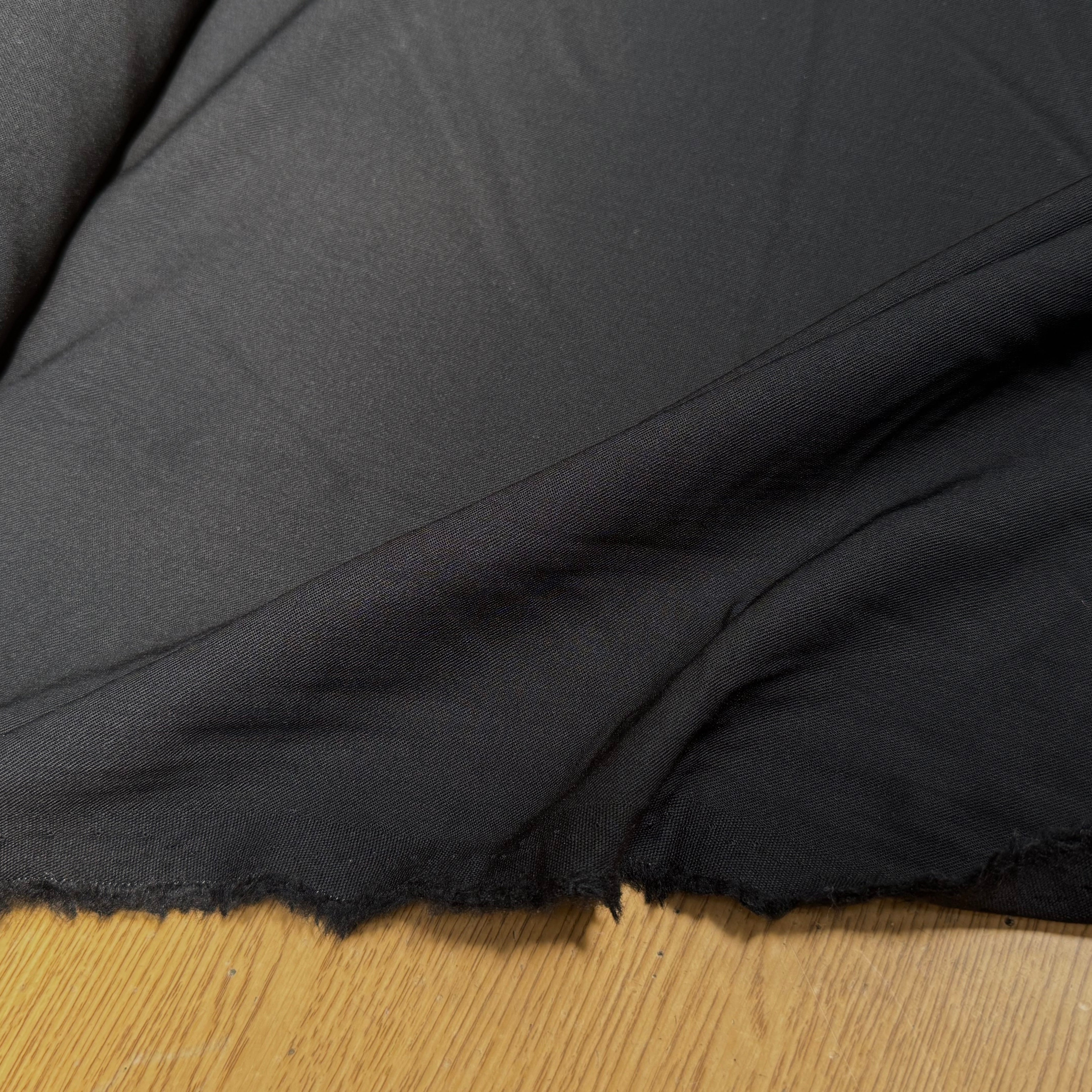 DRAPERIE SERGÉE DE LAINE STRETCH NOIRE BEAU TOMBÉ - My Little Coupon