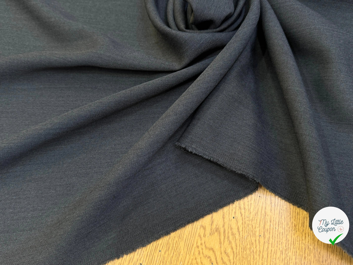 DRAPERIE SERGÉE POLYLAINE ÉLÉGANTE GRIS FON - My Little Coupon