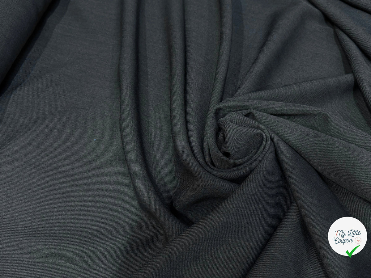 DRAPERIE SERGÉE POLYLAINE ÉLÉGANTE GRIS FON - My Little Coupon