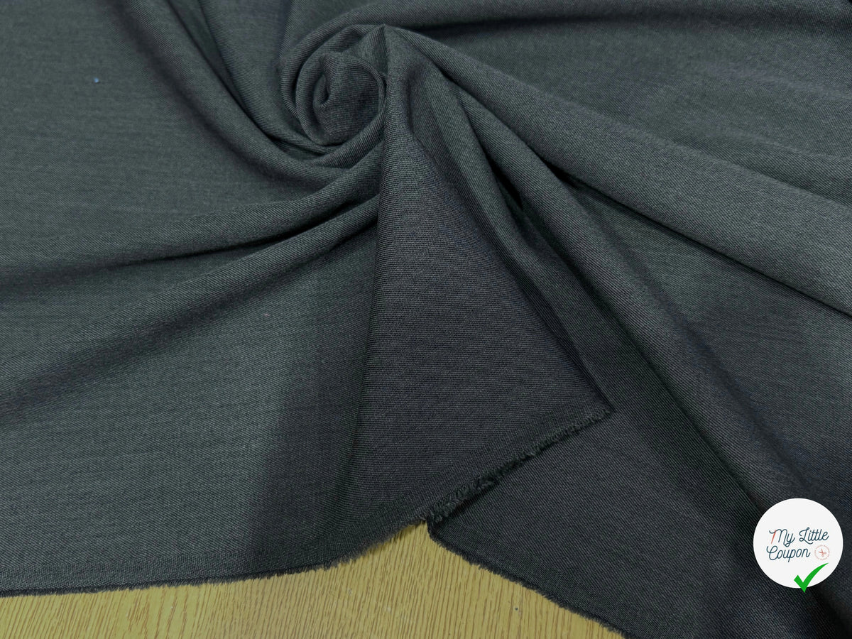 DRAPERIE SERGÉE POLYLAINE ÉLÉGANTE GRIS FON - My Little Coupon