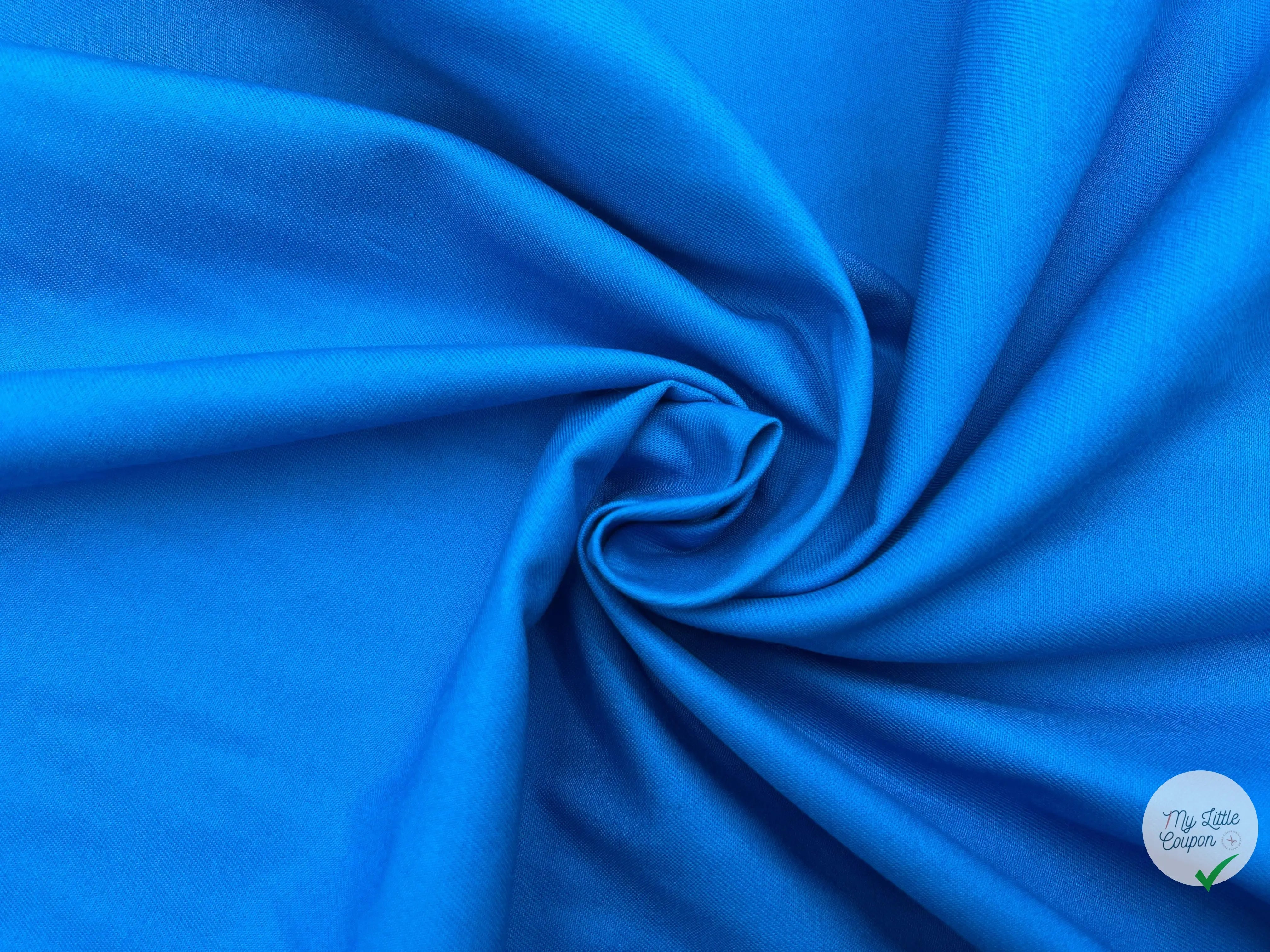 DRILL LĂGER BLEU FRANCE QUALITĂ JAPON - coupon de tissu de 3 mĂštres - My Little Coupon - tissu - coudre