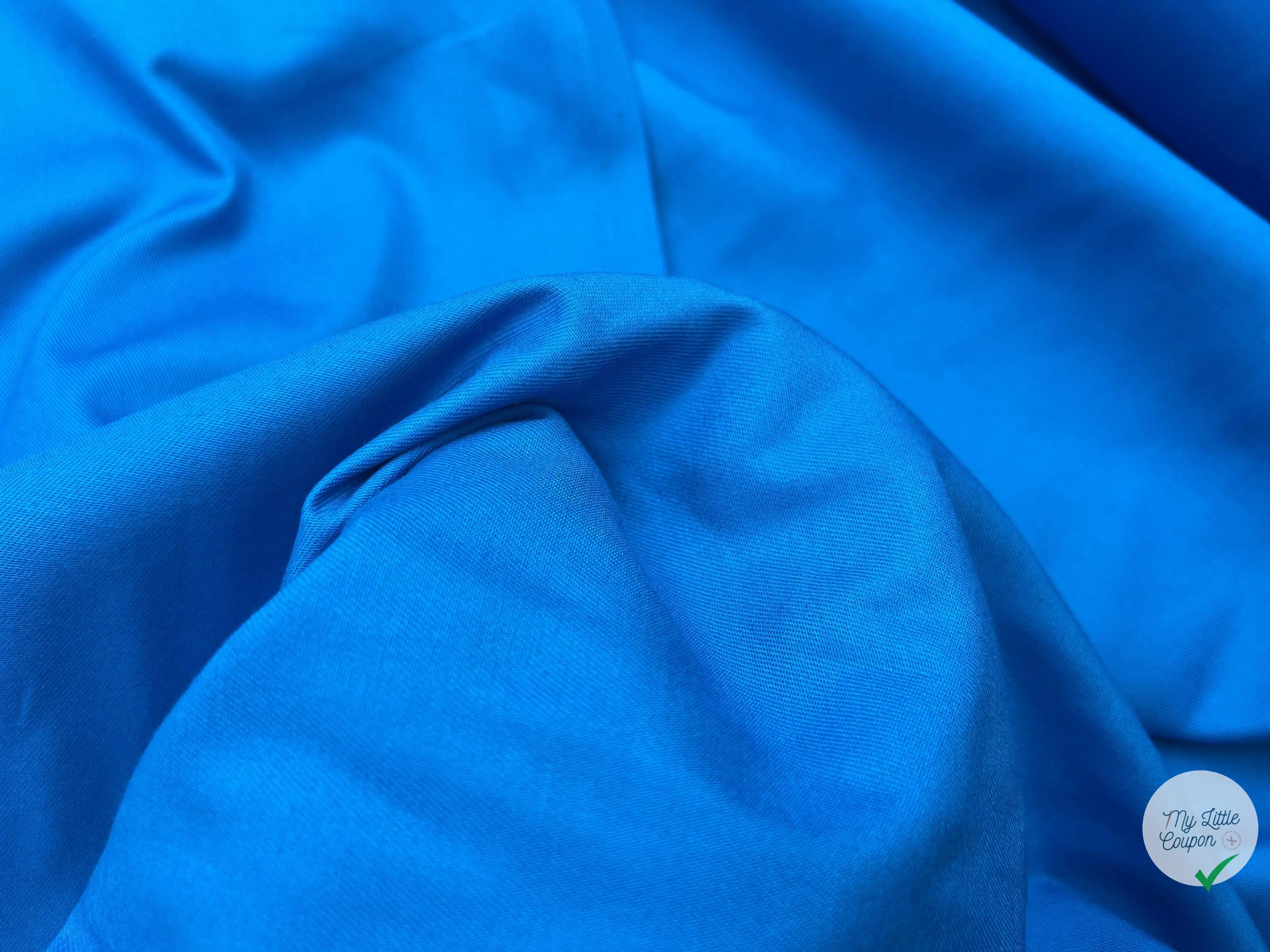 DRILL LĂGER BLEU FRANCE QUALITĂ JAPON - coupon de tissu de 3 mĂštres - My Little Coupon - tissu - coudre