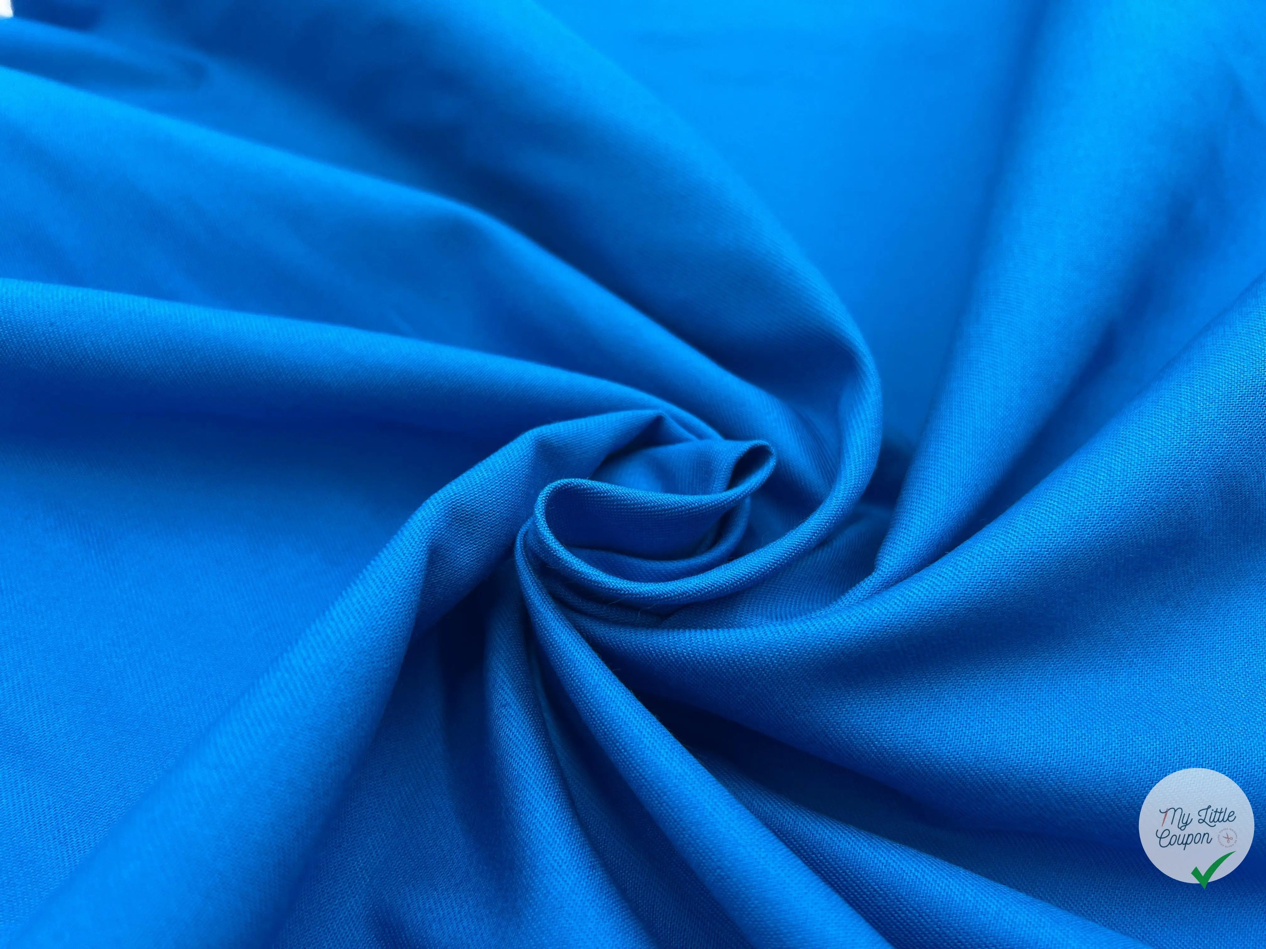 DRILL LĂGER BLEU FRANCE QUALITĂ JAPON - coupon de tissu de 3 mĂštres - My Little Coupon - tissu - coudre