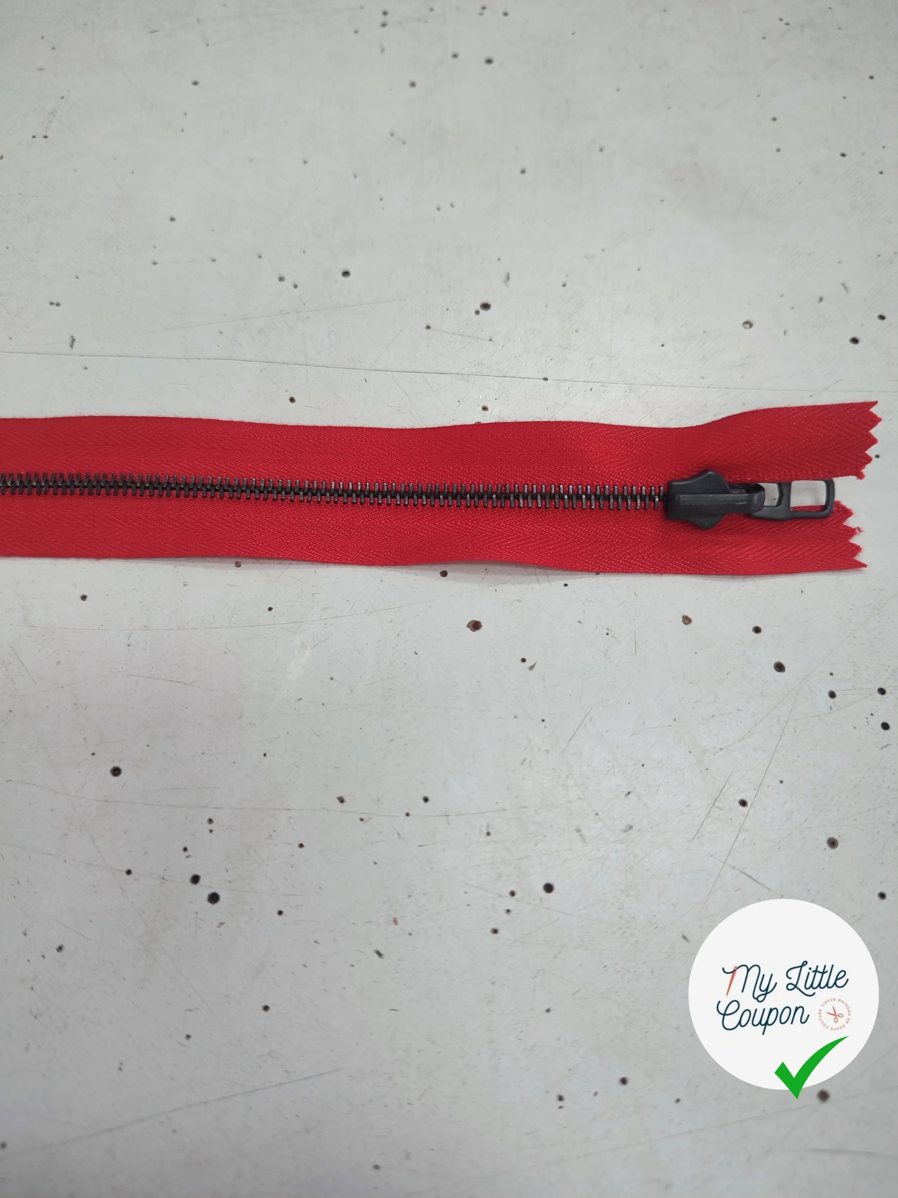 ERMETURE RIRI METAL SÉPARABLE 90CM ROUGE - My Little Coupon