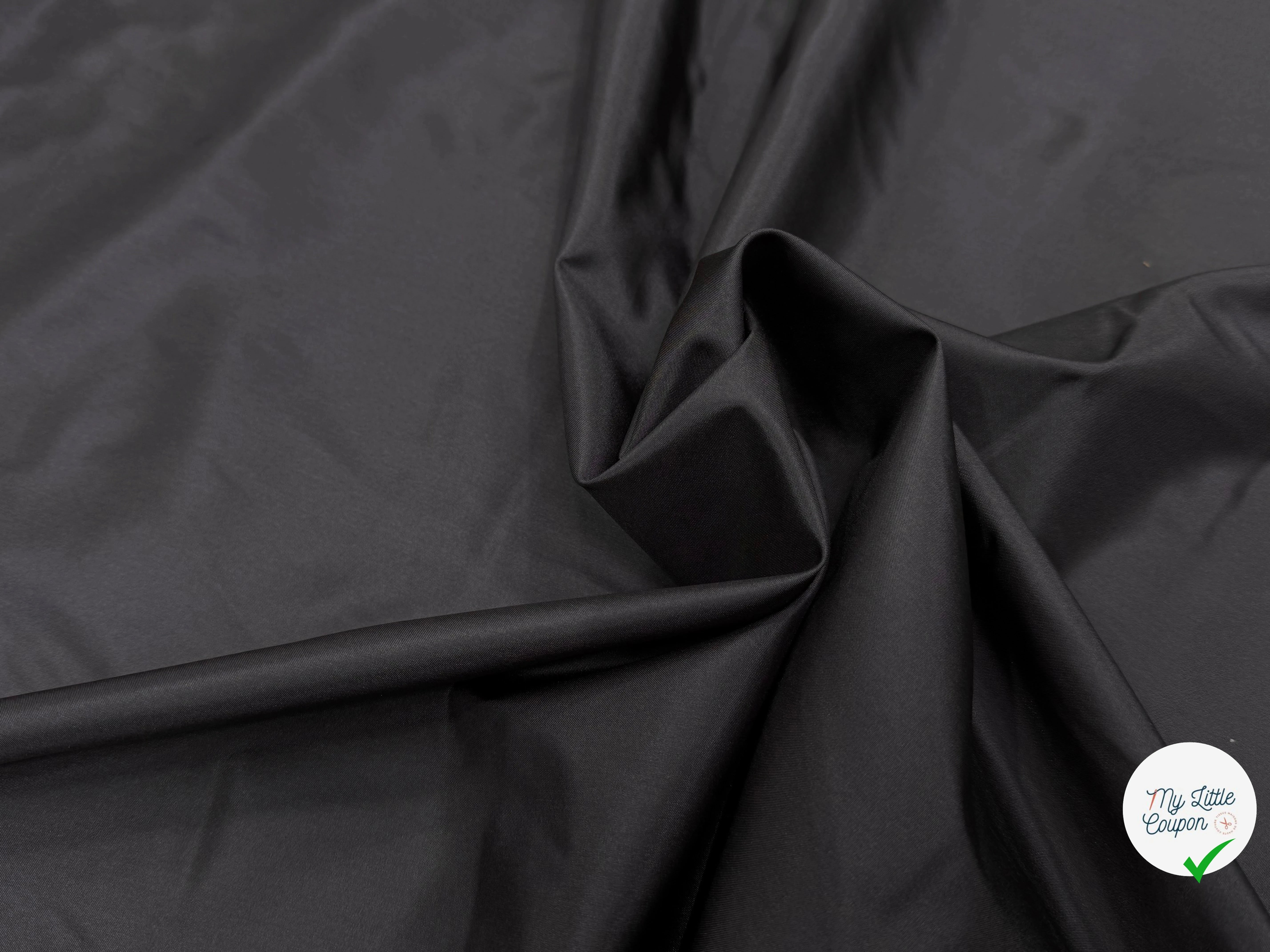 FAILLE DE SOIE MARRON PRESQUE NOIR100% SOIE - My Little Coupon