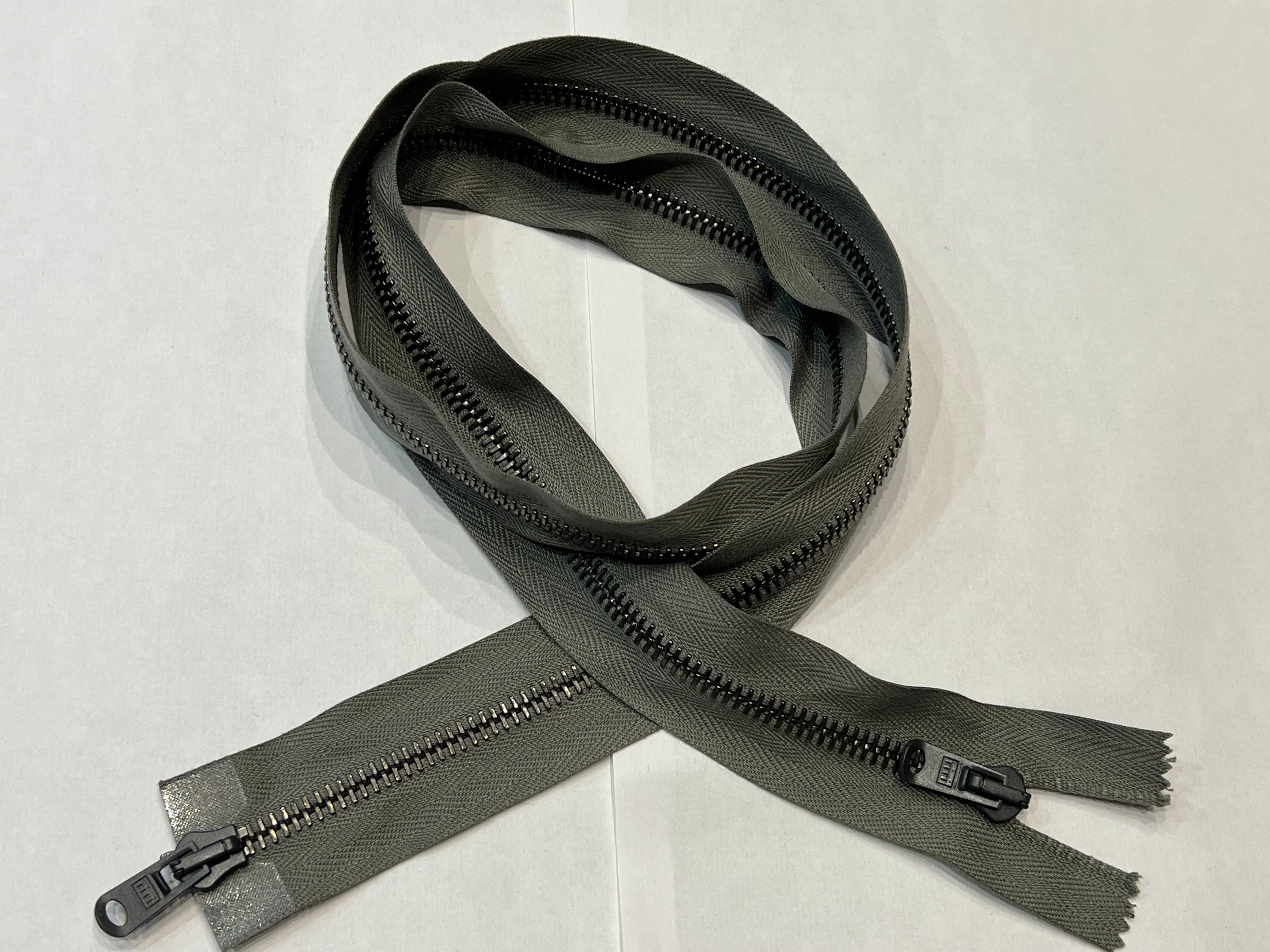FERMETURE DOUBLE CURSEUR GRIS SOURIS 90 CM - My Little Coupon