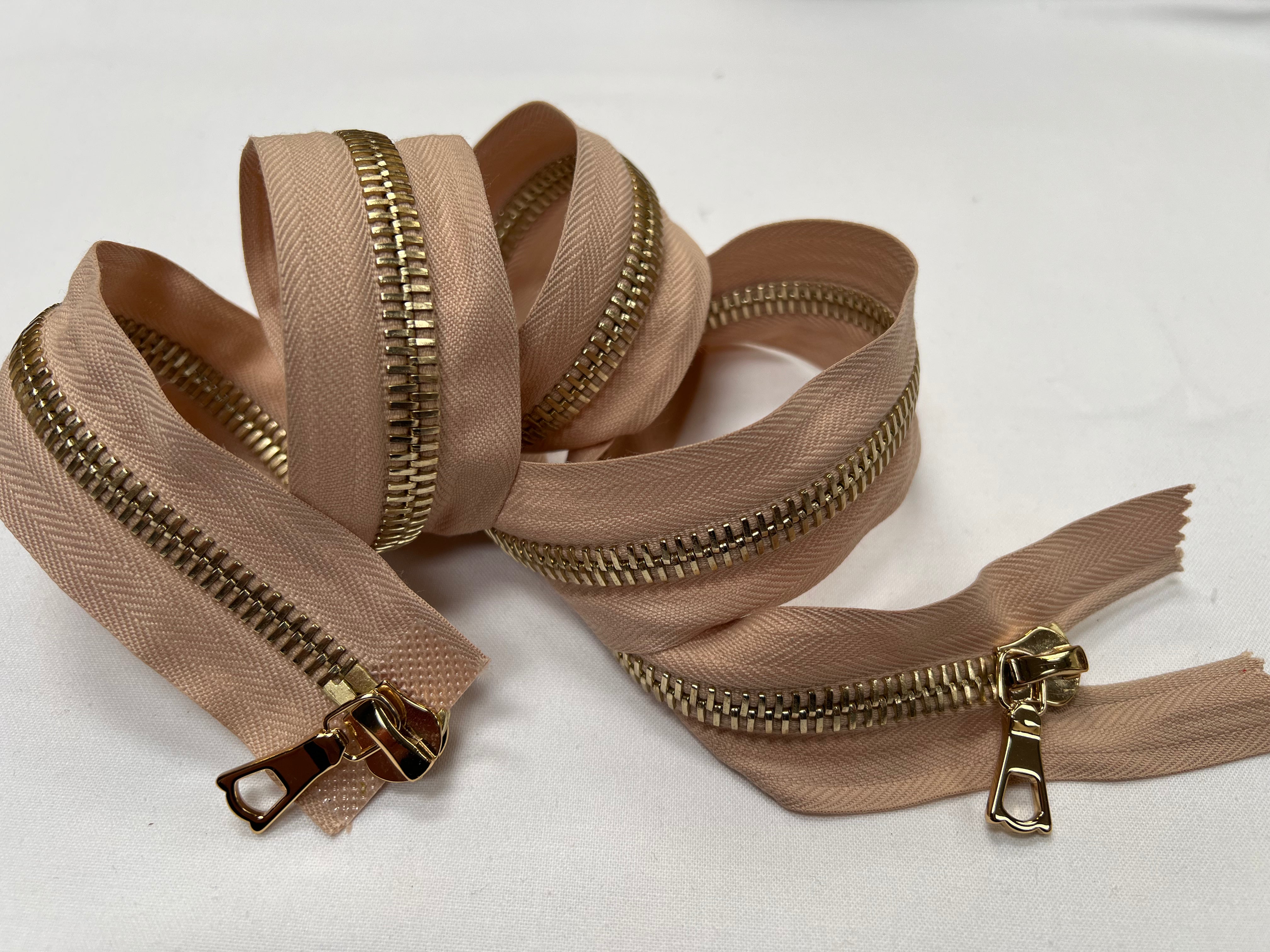 FERMETURE DOUBLE CURSEUR VIEUX ROSE 95 CM - My Little Coupon