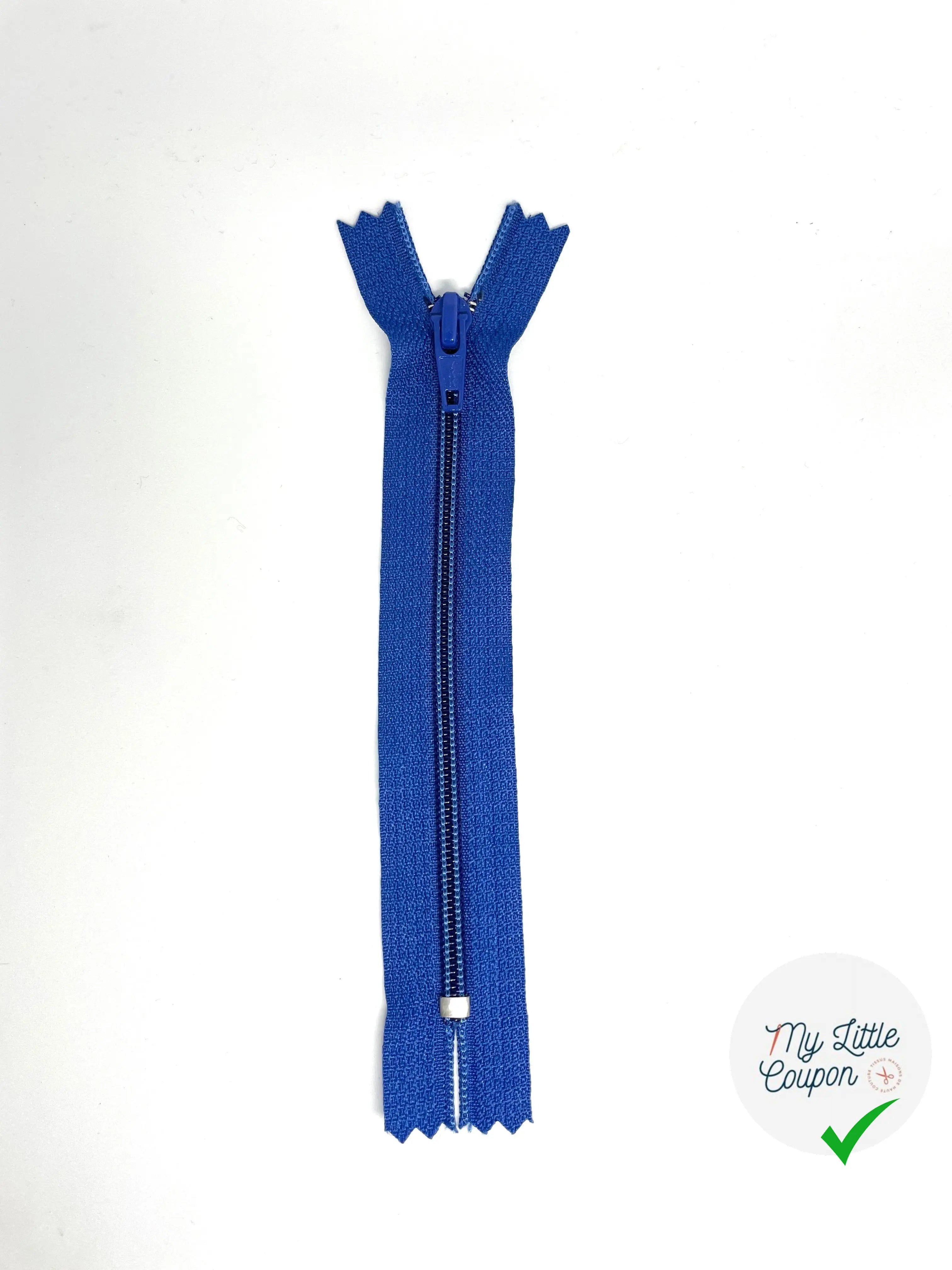 FERMETURE METAL NON SÉPARABLE 15CM BLEU ROI - My Little Coupon