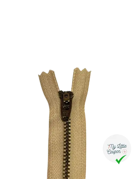FERMETURE METAL NON SÉPARABLE 15CM COULEUR DULCEY - My Little Coupon