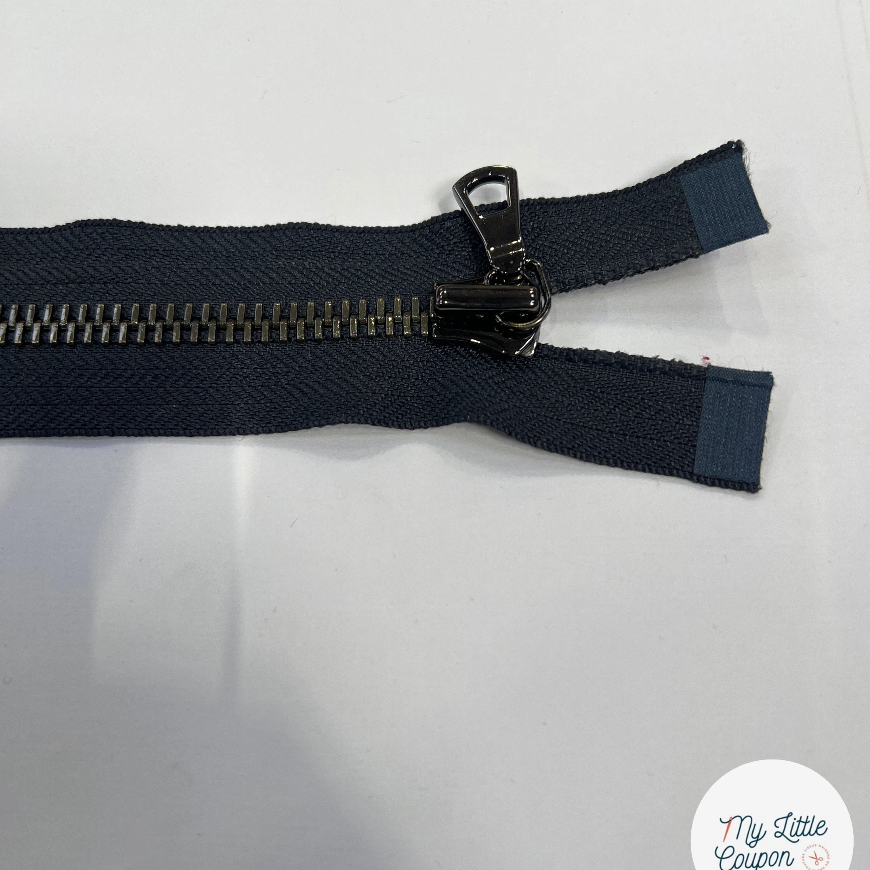 FERMETURE MÉTAL SÉPARABLE 60CM BLEU NUIT M8 - My Little Coupon