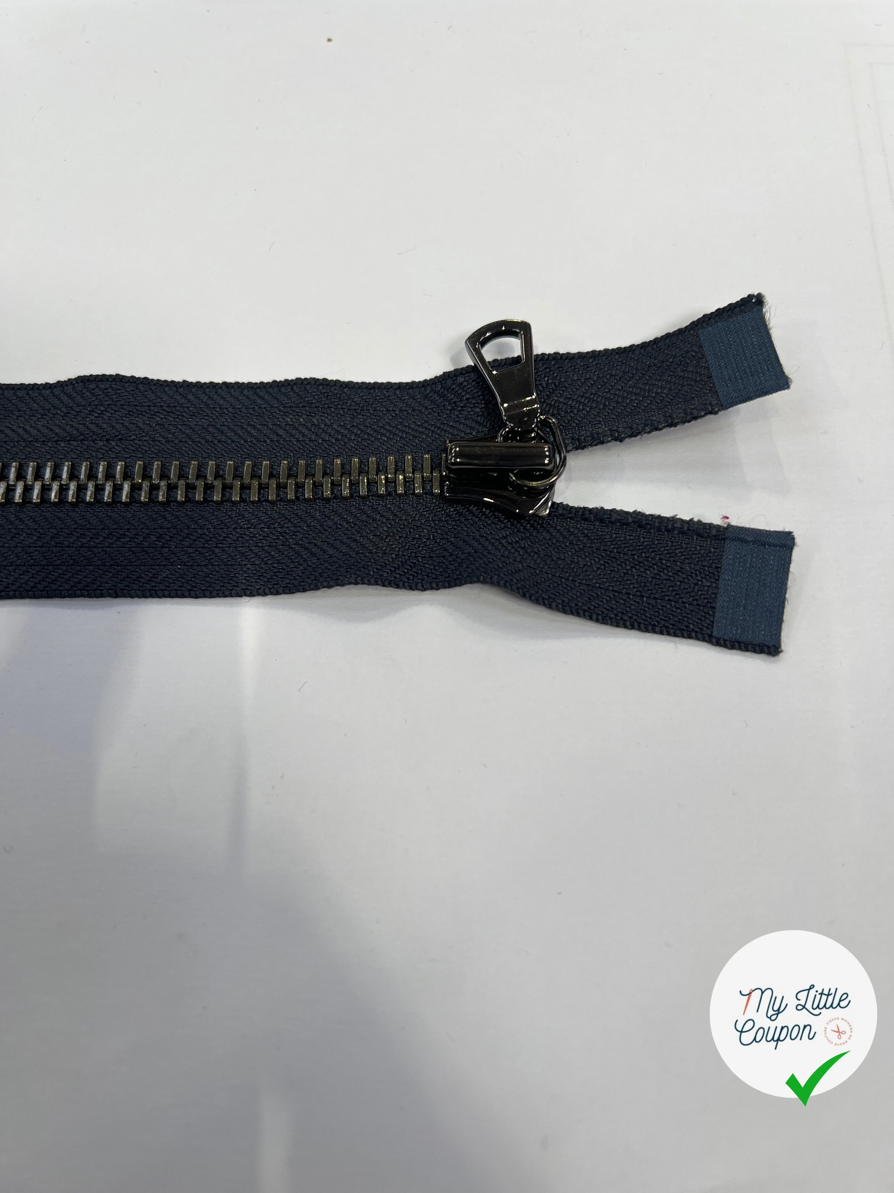 FERMETURE MÉTAL SÉPARABLE 60CM BLEU NUIT M8 - My Little Coupon