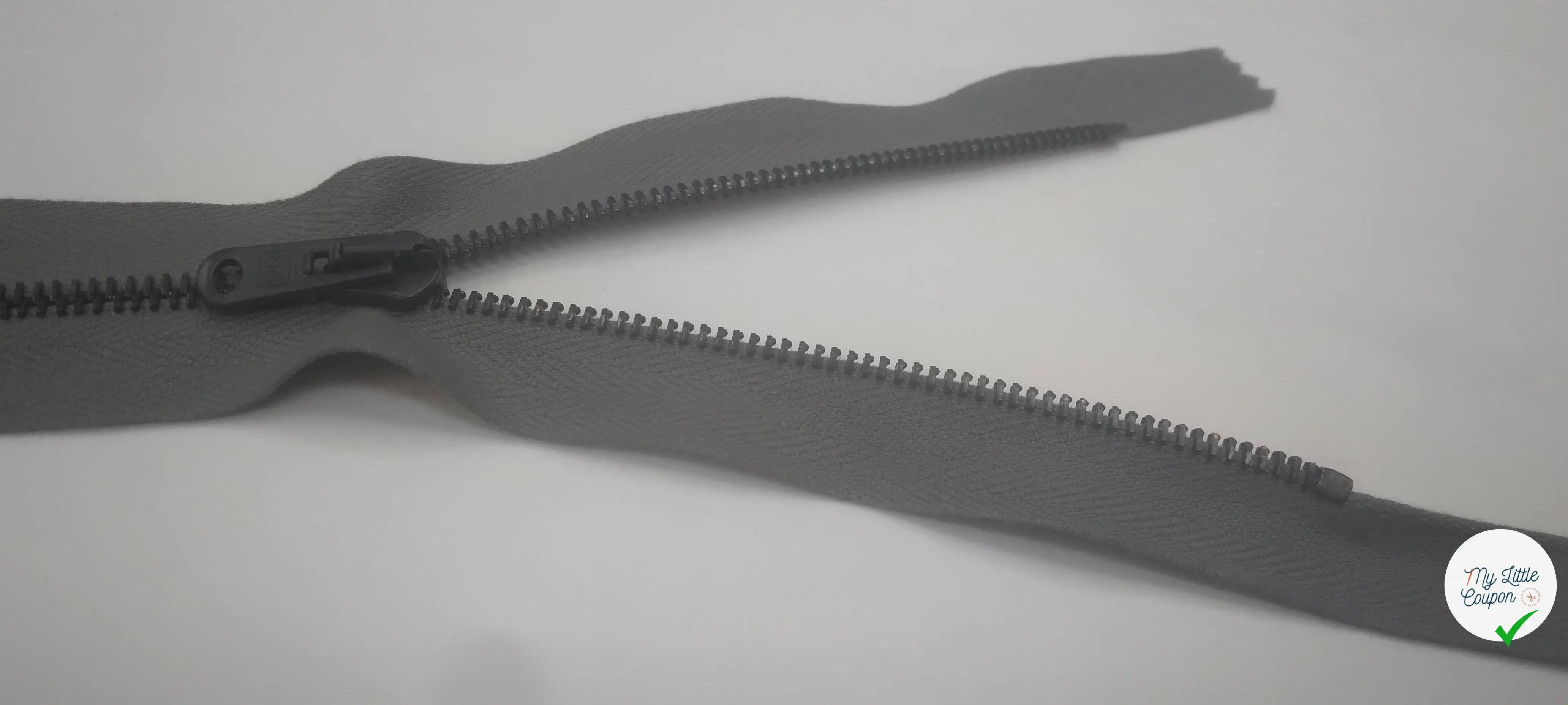 FERMETURE NON SÉPARABLE 25 CM GRIS - My Little Coupon