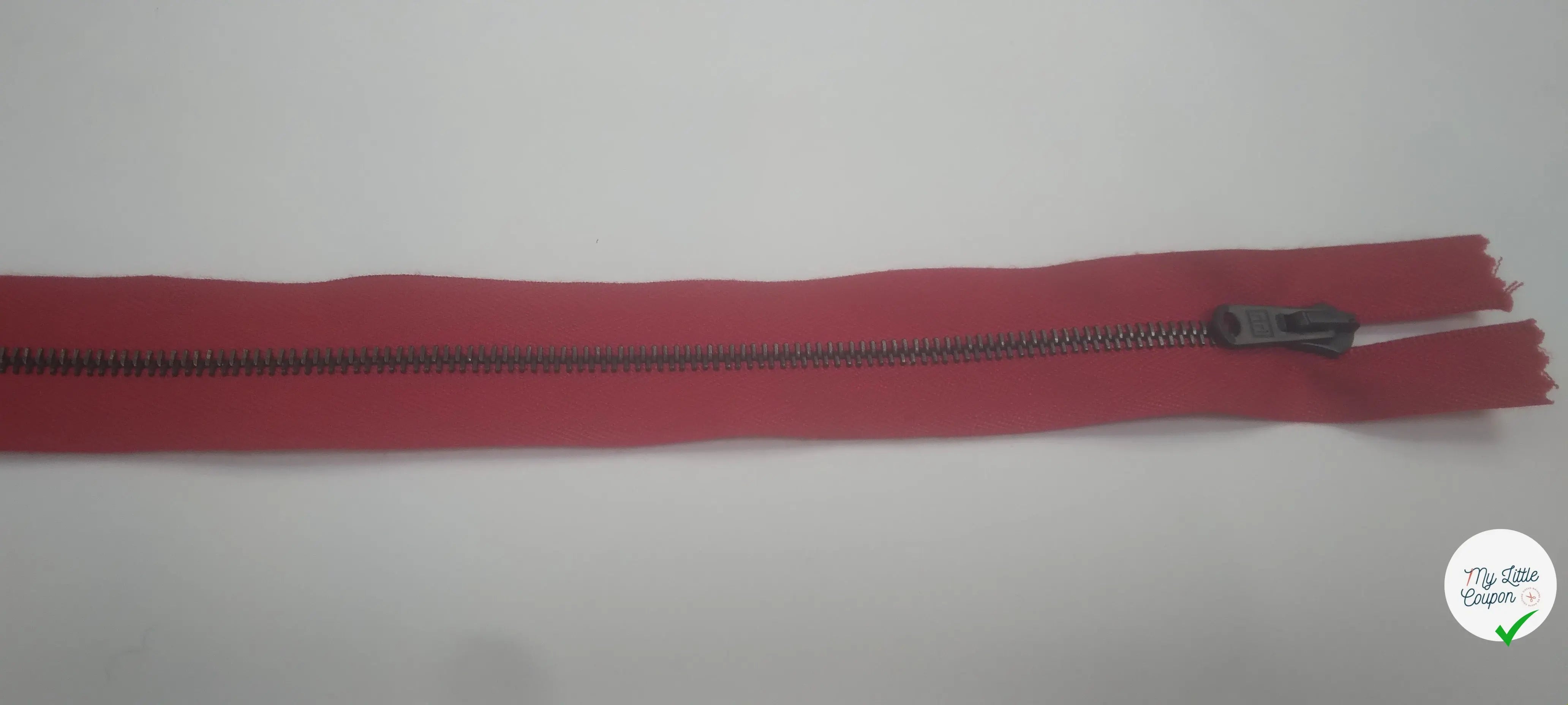 FERMETURE NON SÉPARABLE 25CM ROUGE - My Little Coupon