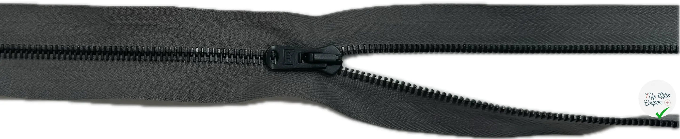 FERMETURE NON SÉPARABLE 50CM GRIS - My Little Coupon