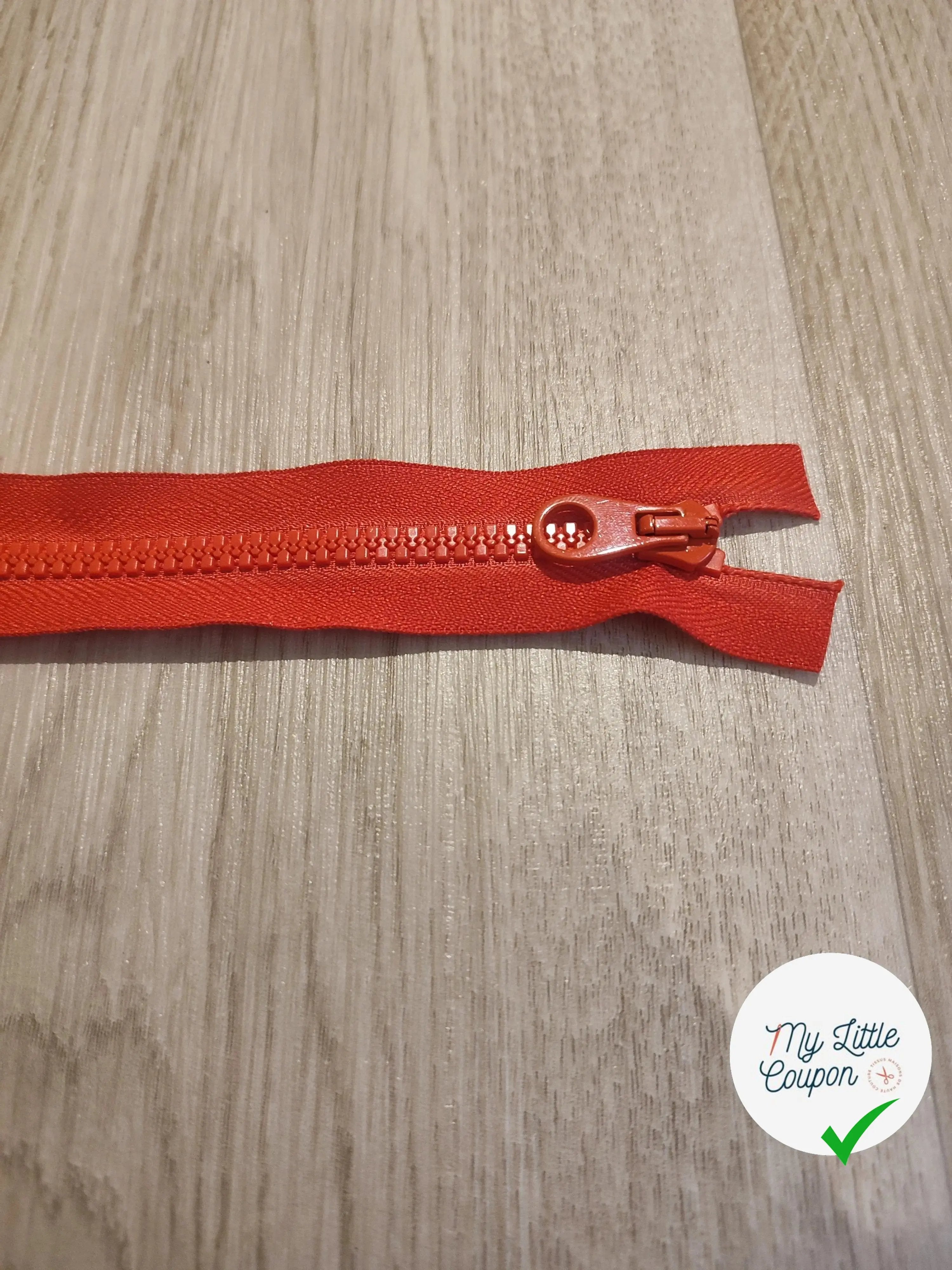 FERMETURE RIRI METAL NON SÉPARABLE 20CM ROUGE - My Little Coupon