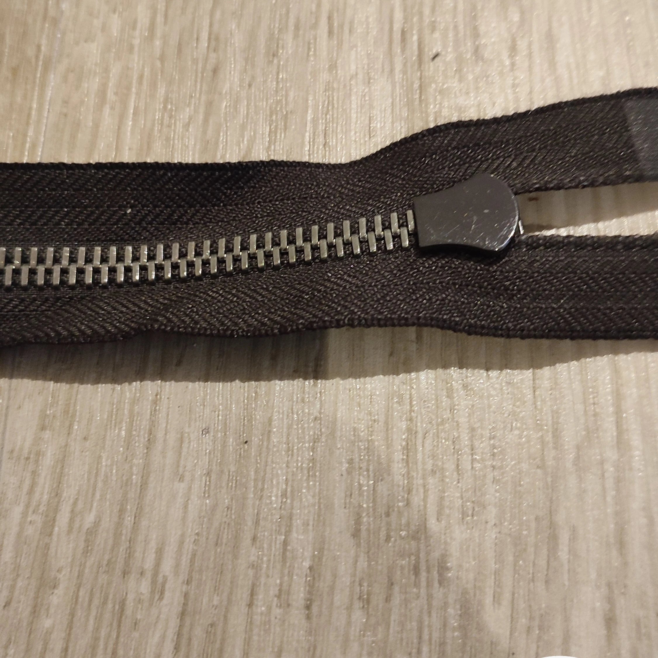 FERMETURE RIRI MÉTAL SÉPARABLE 60CM MARRON FONCÉ - My Little Coupon