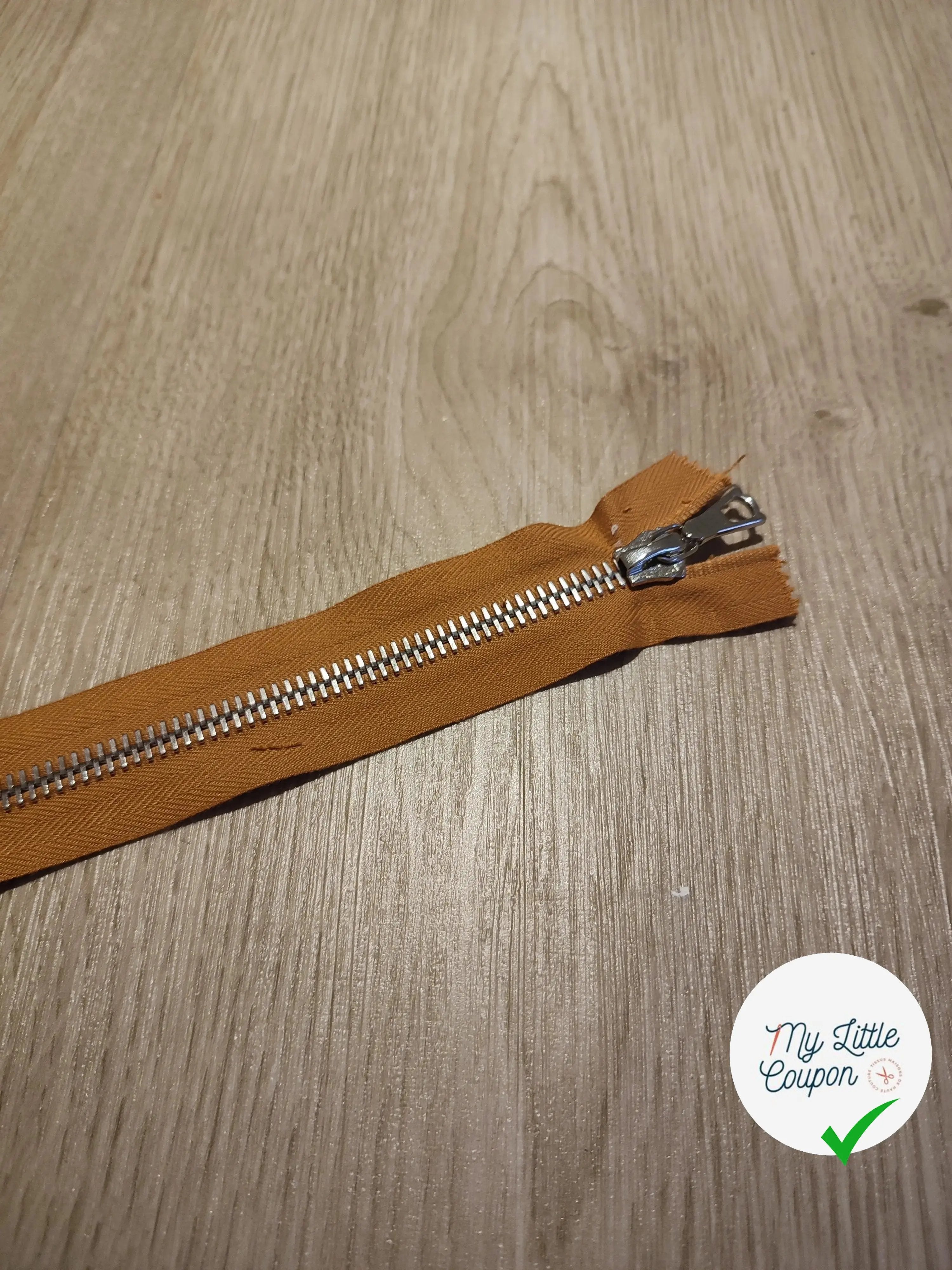 FERMETURE RIRI METAL SEPARABLE 80CM ORANGE CLAIR M8 - My Little Coupon